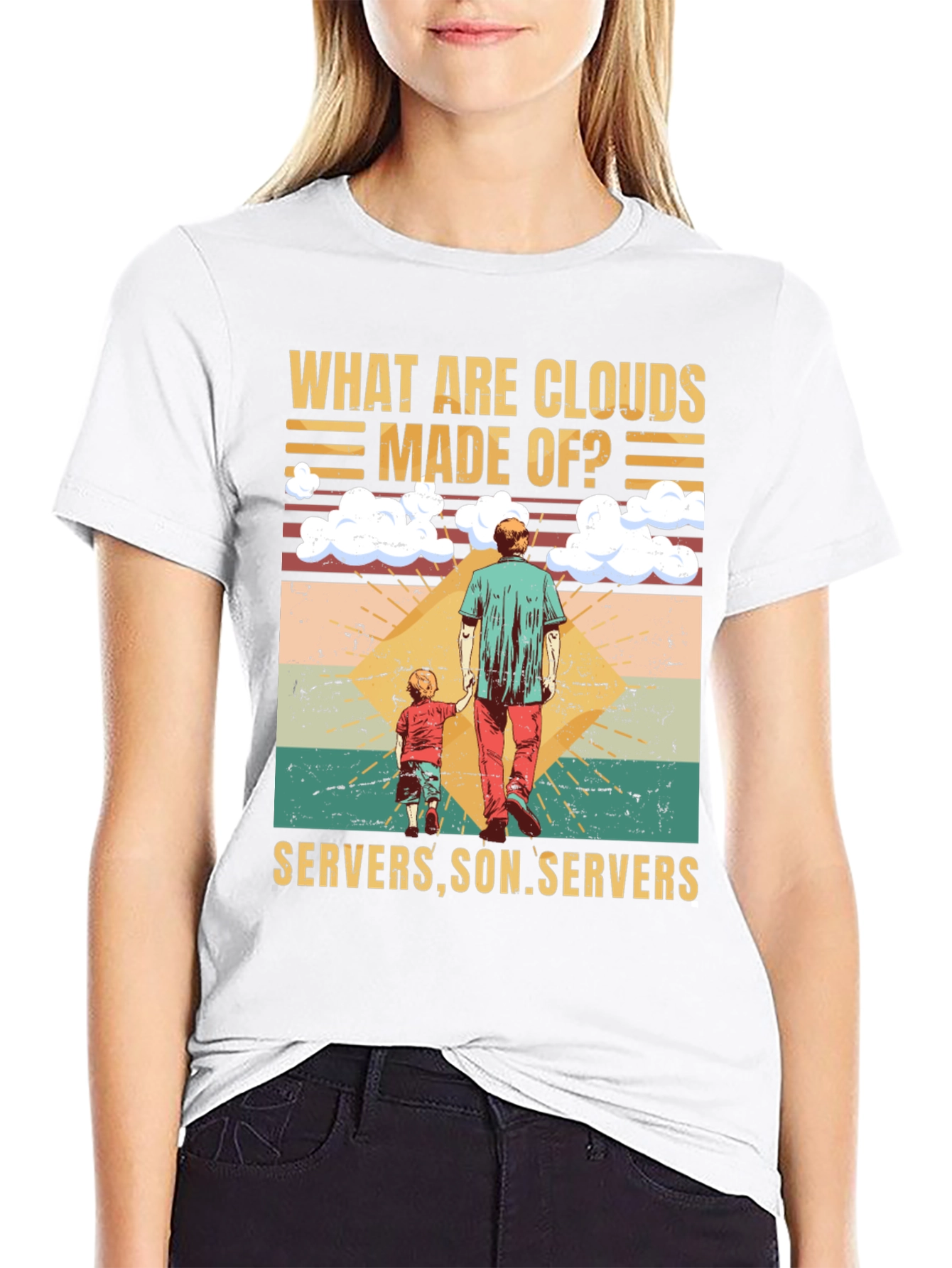 Funny Tech Cloud Servers T-Shirt