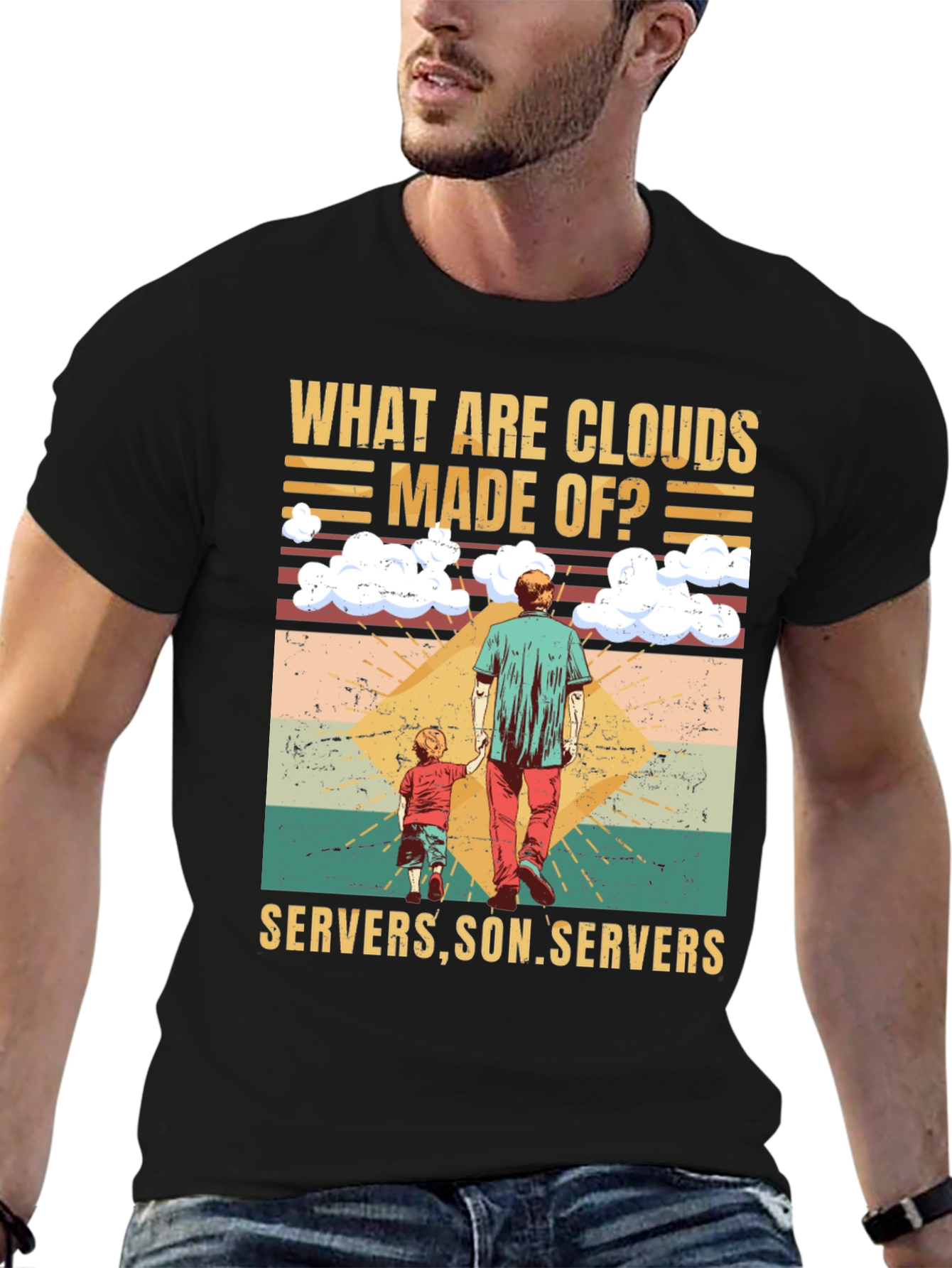 Funny Tech Cloud Servers T-Shirt