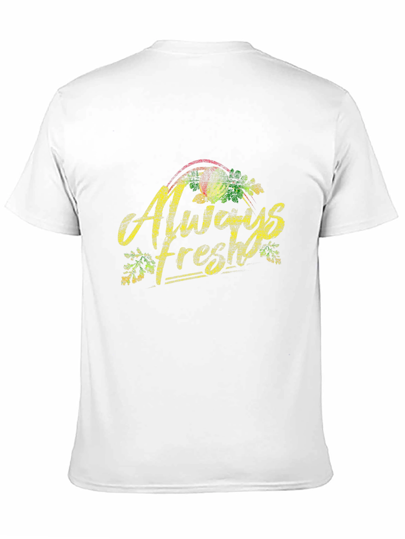 Always Fresh Graphic Tee - Black Cotton Casual T-Shirt