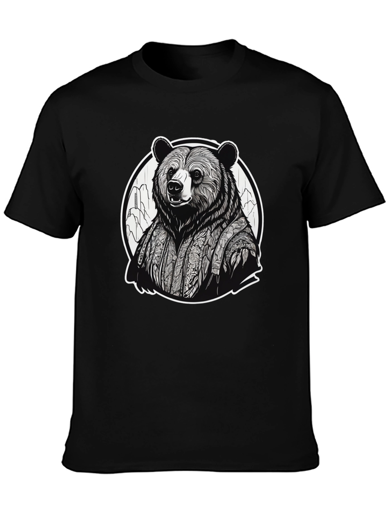 Bear Kimono Graphic Tee - Unique Streetwear