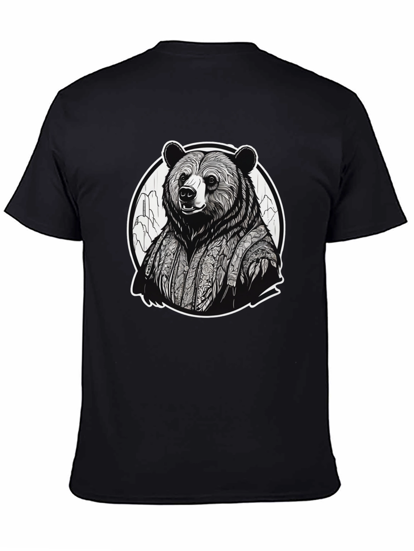 Bear Kimono Graphic Tee - Unique Streetwear