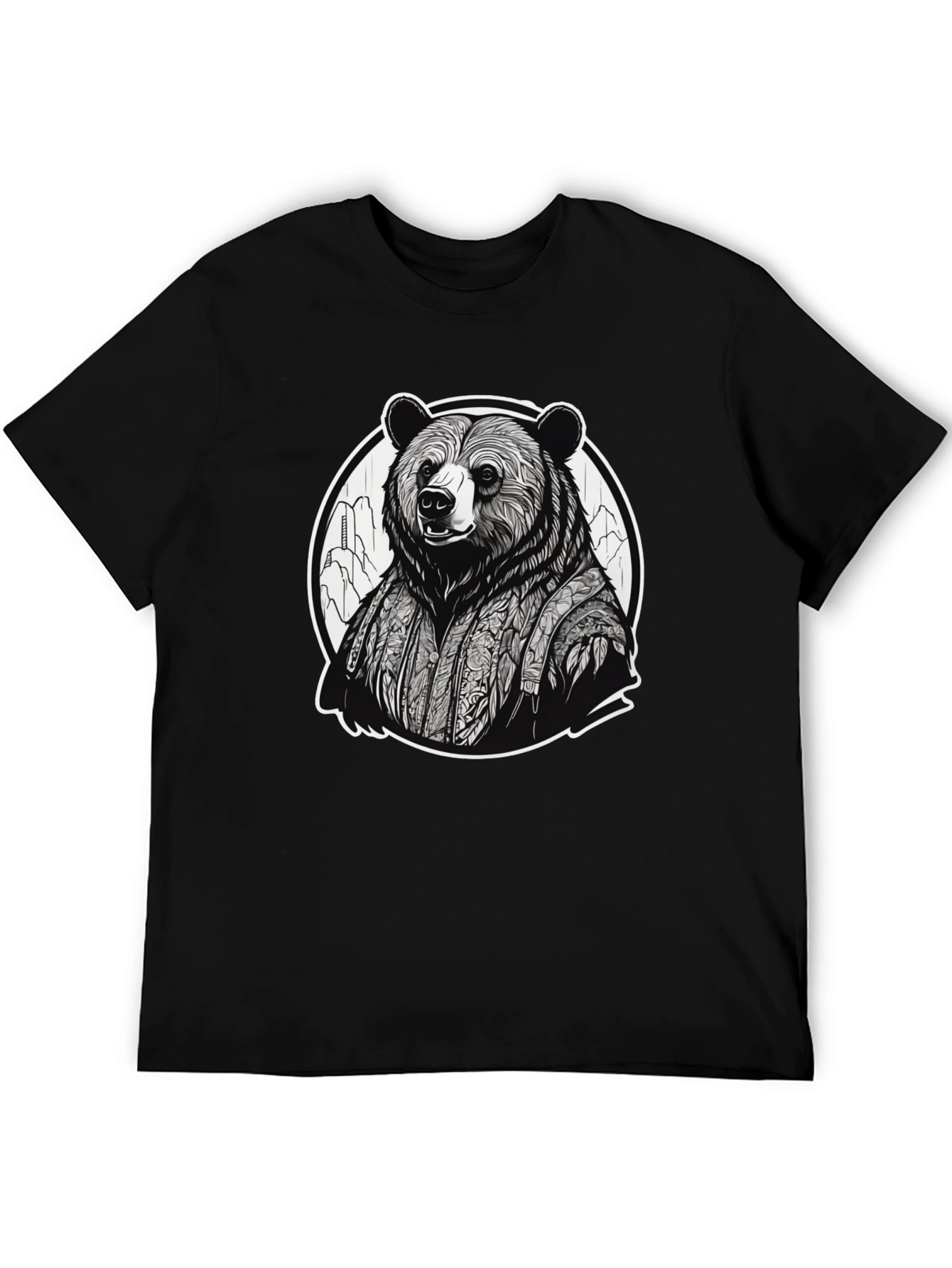 Bear Kimono Graphic Tee - Unique Streetwear