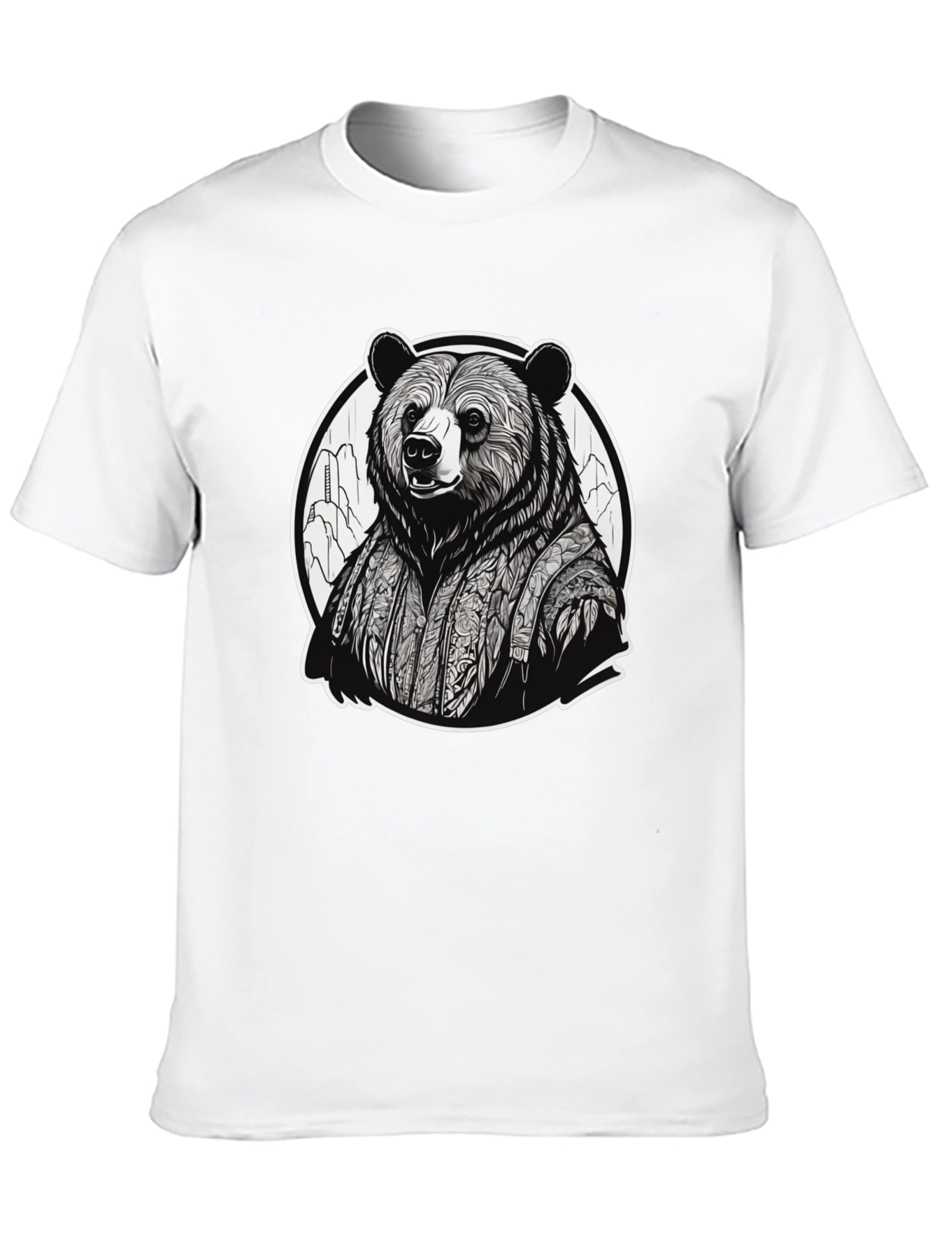 Bear Kimono Graphic Tee - Unique Streetwear