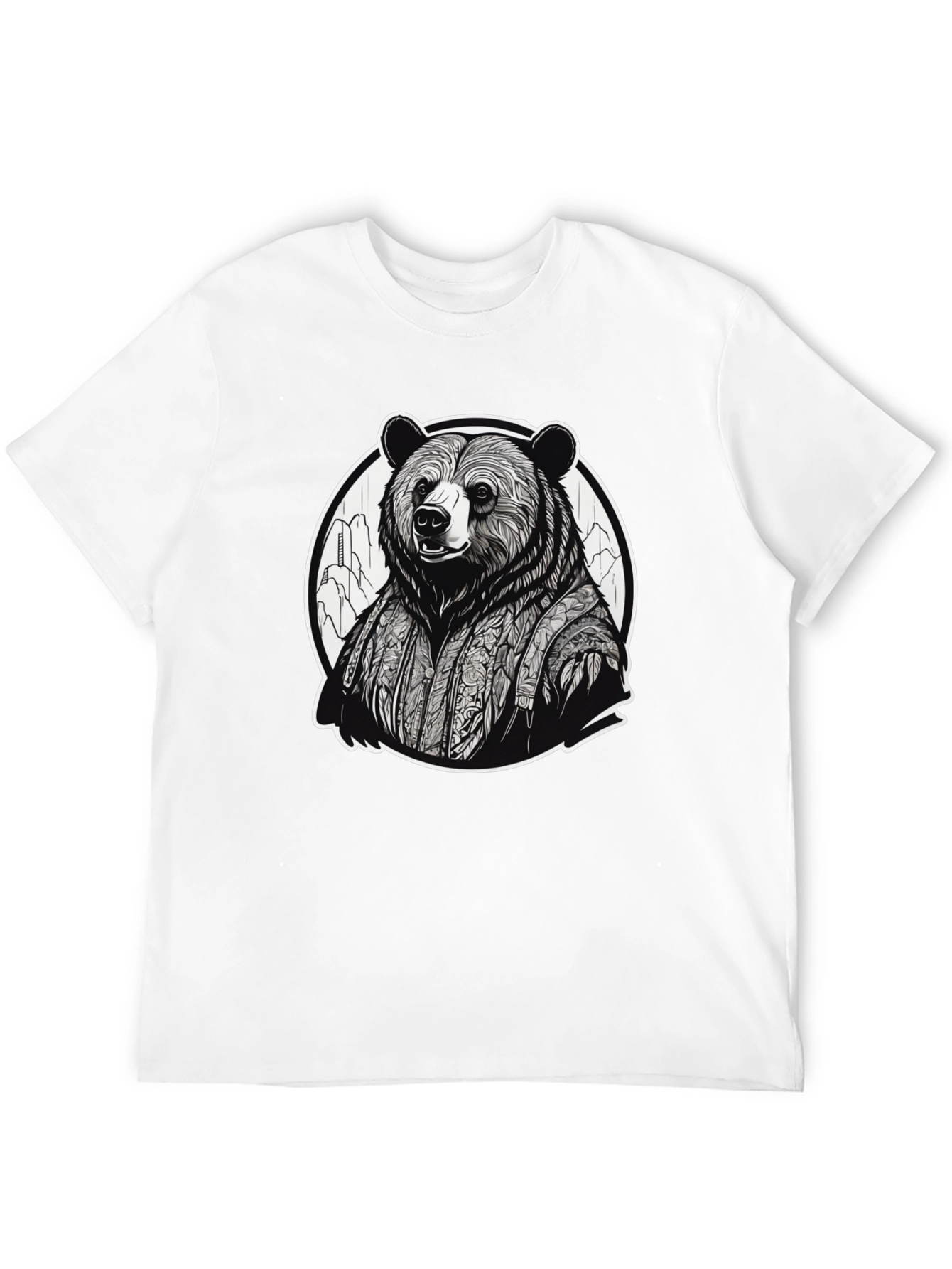 Bear Kimono Graphic Tee - Unique Streetwear