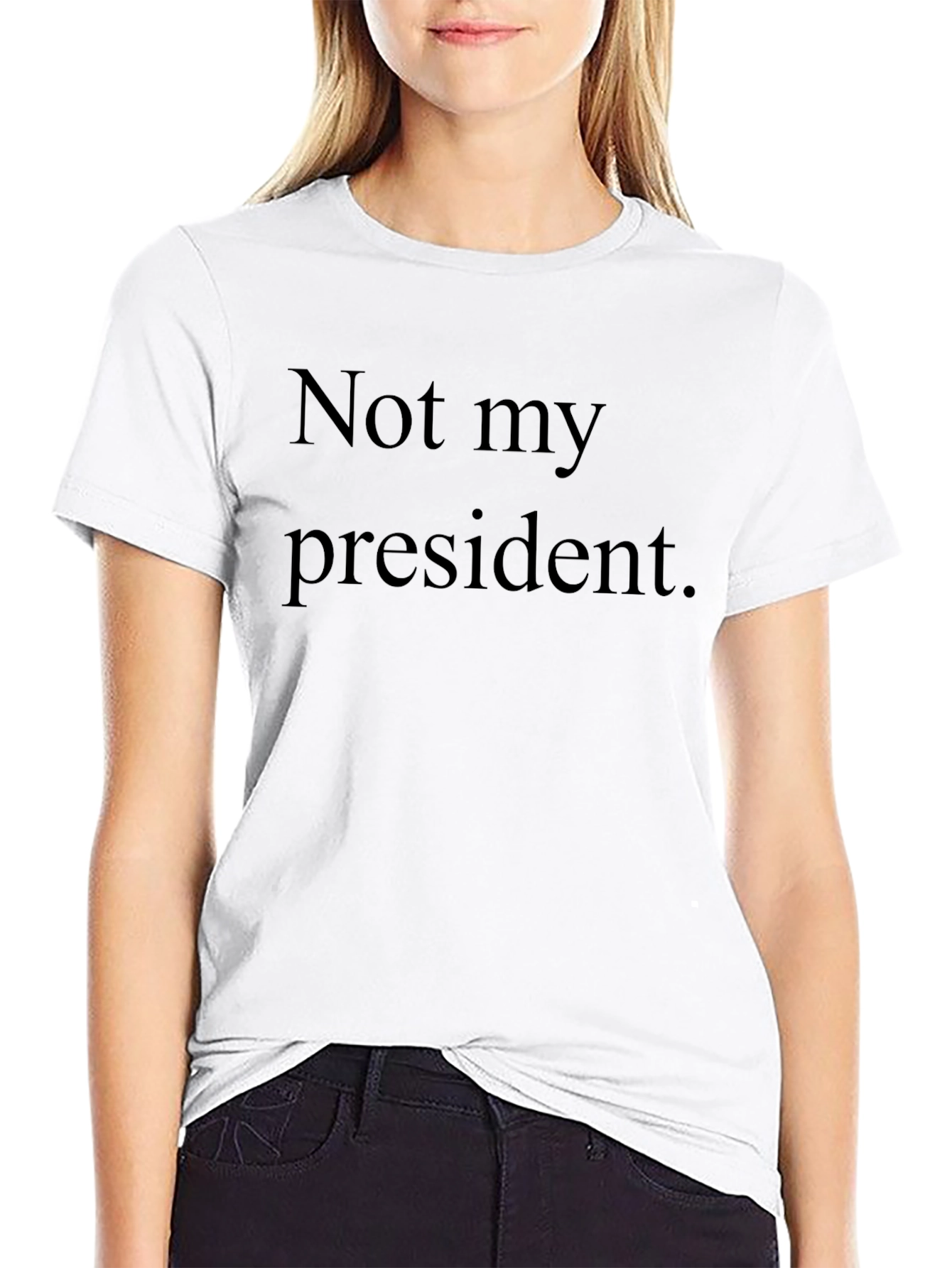 Not My President Graphic Tee - Political Statement Shirt