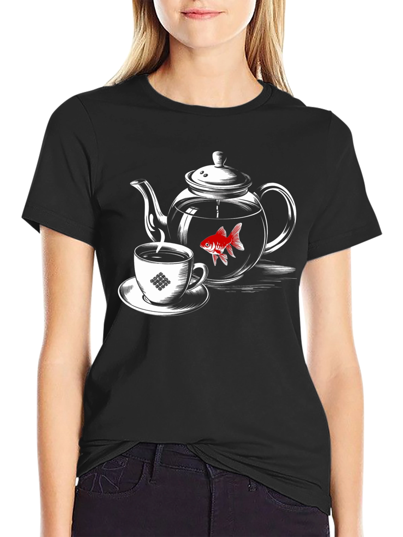 Tea Time Goldfish T-Shirt