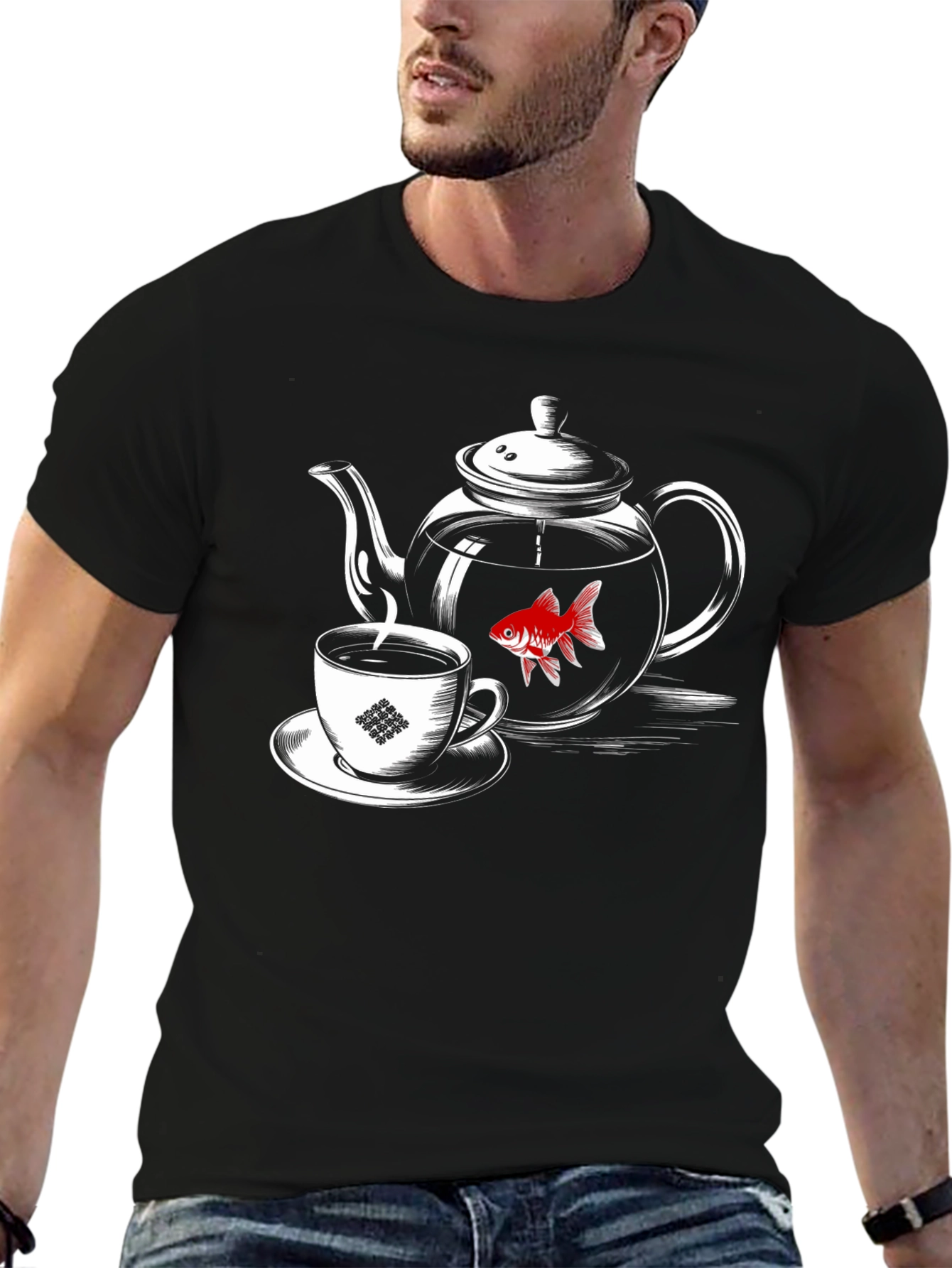 Tea Time Goldfish T-Shirt