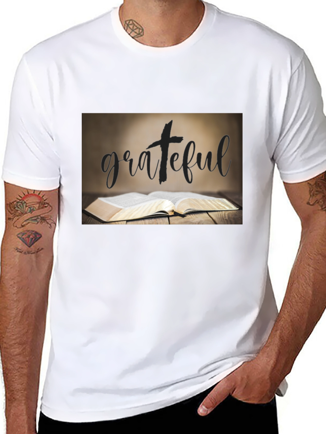 Grateful Bible T-Shirt: Faith-Inspired Apparel