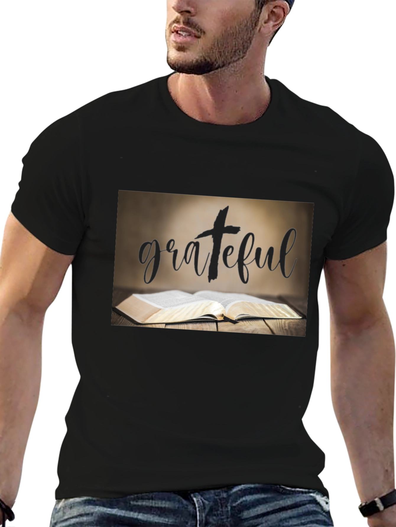 Grateful Bible T-Shirt: Faith-Inspired Apparel