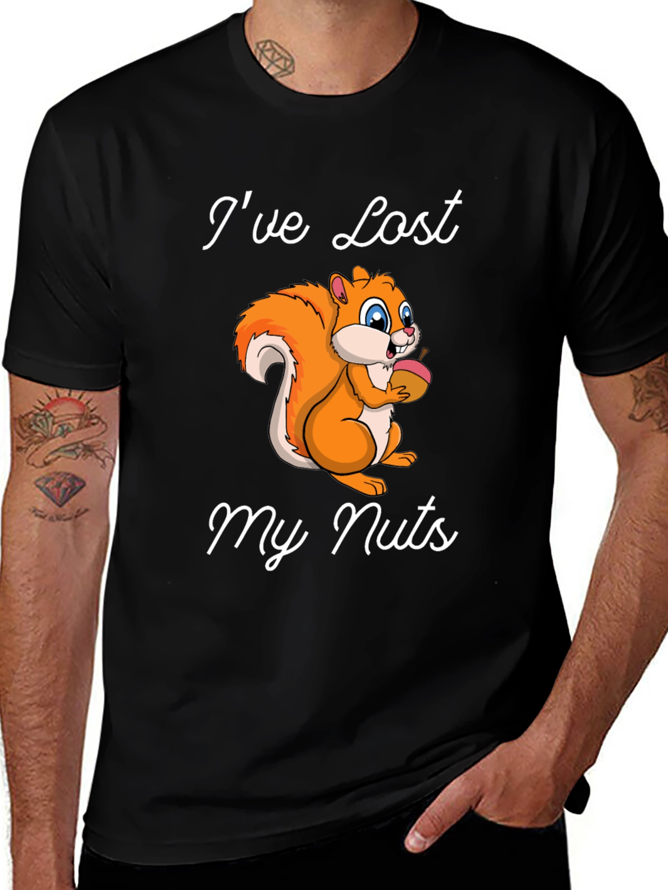 Ive Lost My Nuts Squirrel Graphic T-Shirt