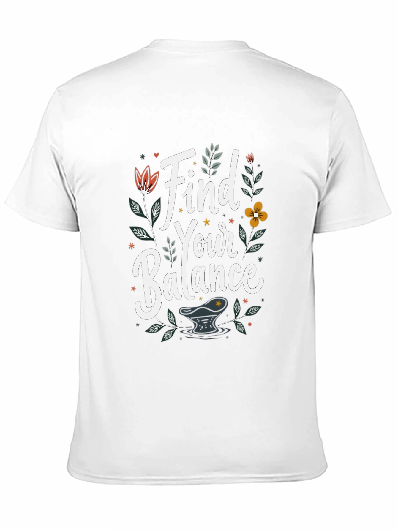 Find Your Balance Graphic T-Shirt - Black