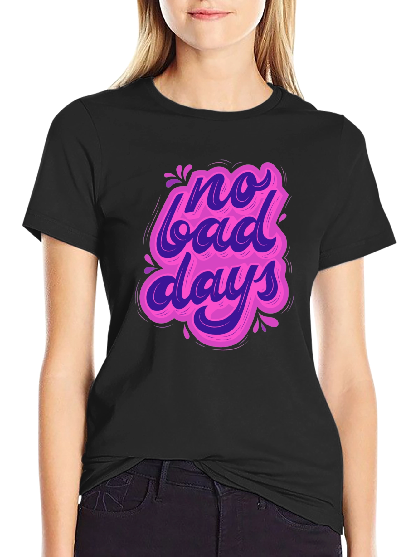 No Bad Days Graphic Tee - Black