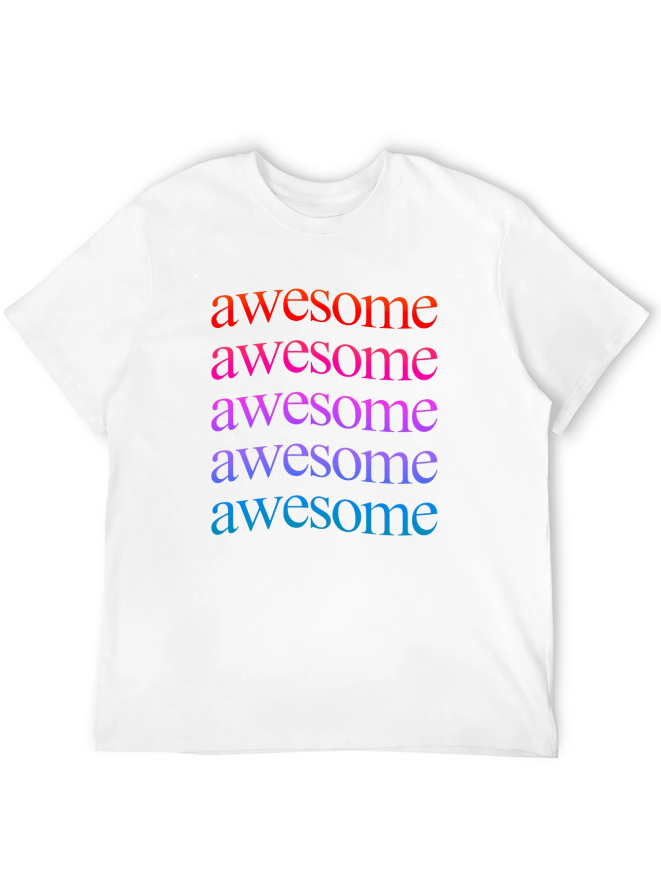 Awesome Graphic Print Mens Black T-Shirt