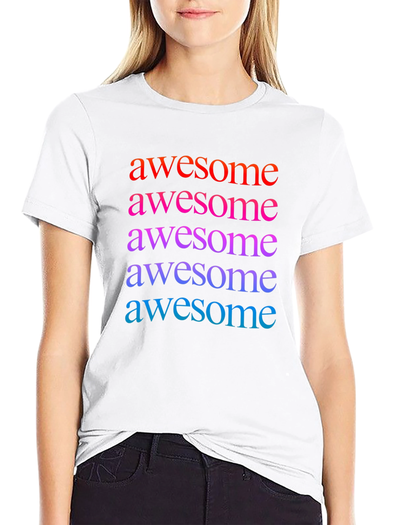 Awesome Graphic Print Mens Black T-Shirt