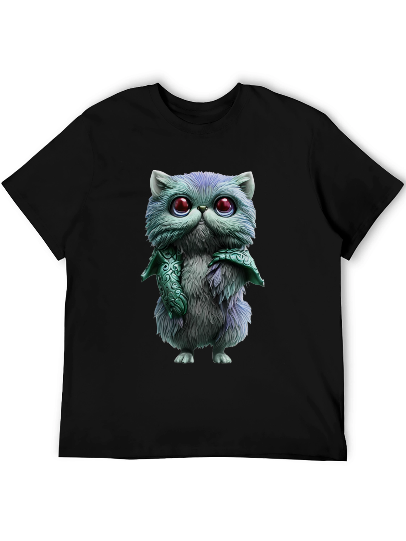Whimsical Feline T-Shirt - Cute Cartoon Cat Design