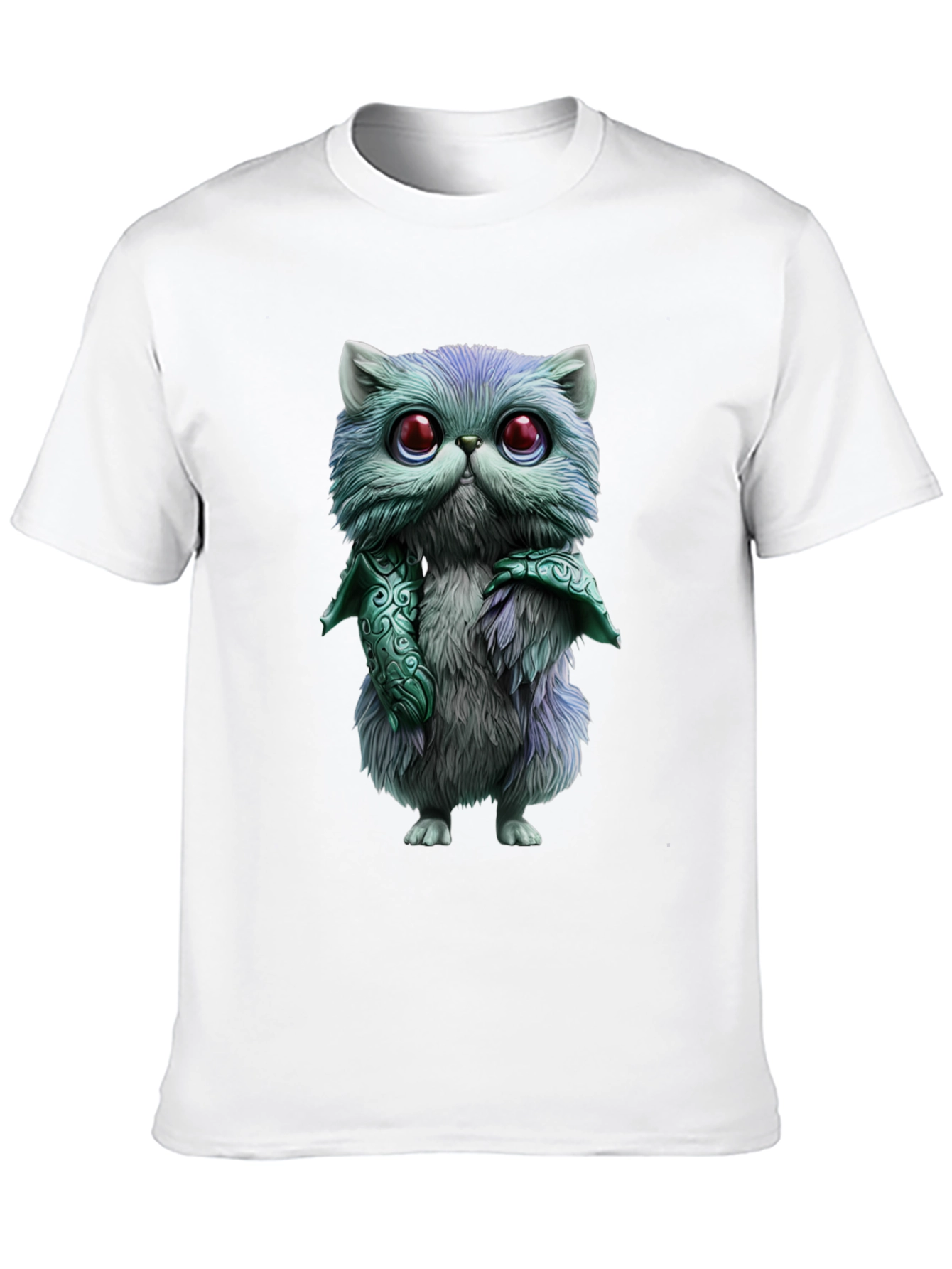 Whimsical Feline T-Shirt - Cute Cartoon Cat Design