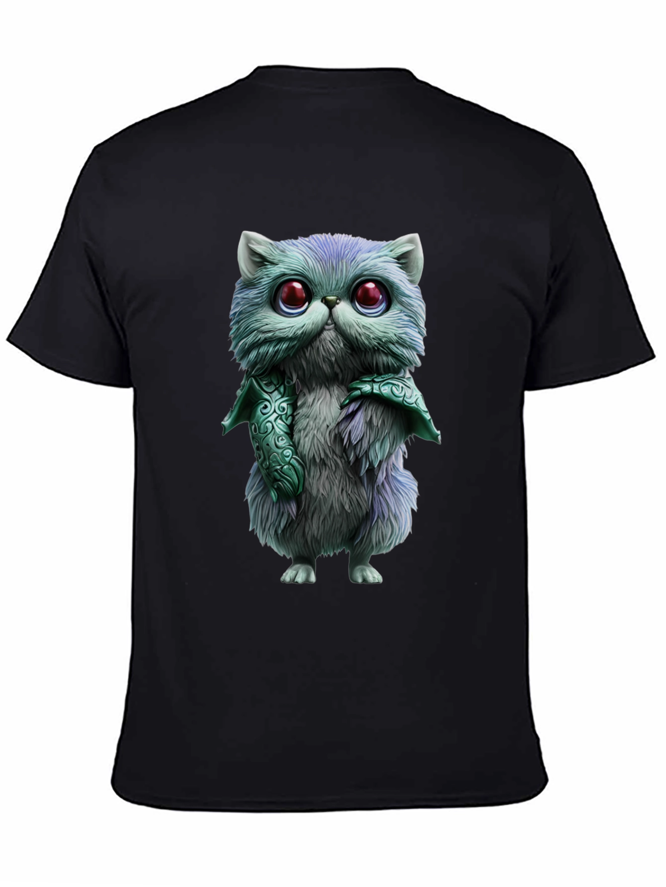 Whimsical Feline T-Shirt - Cute Cartoon Cat Design