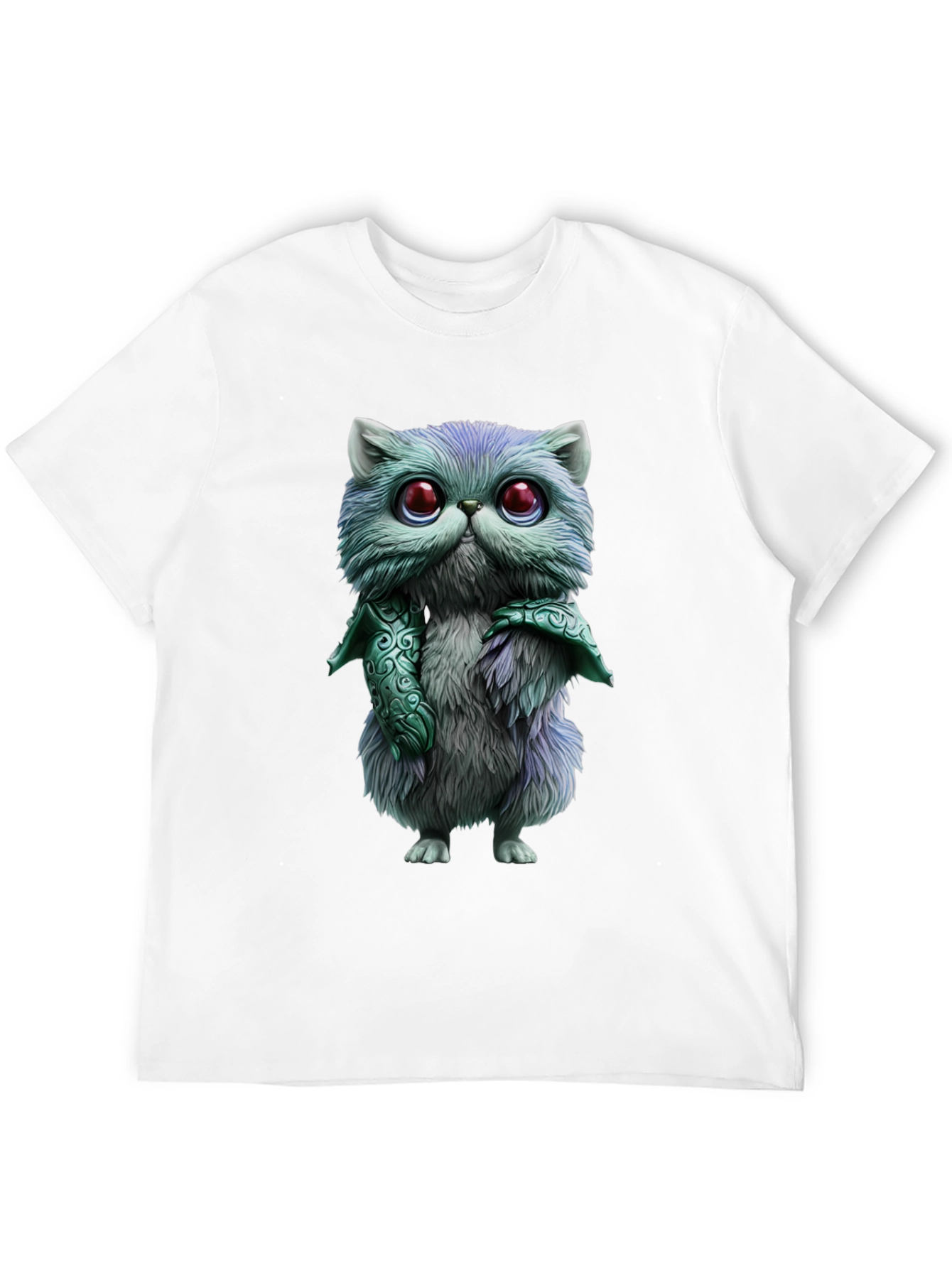 Whimsical Feline T-Shirt - Cute Cartoon Cat Design