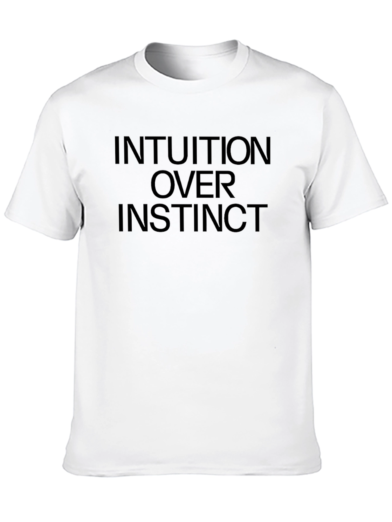 Intuition Over Instinct Graphic Tee - Black