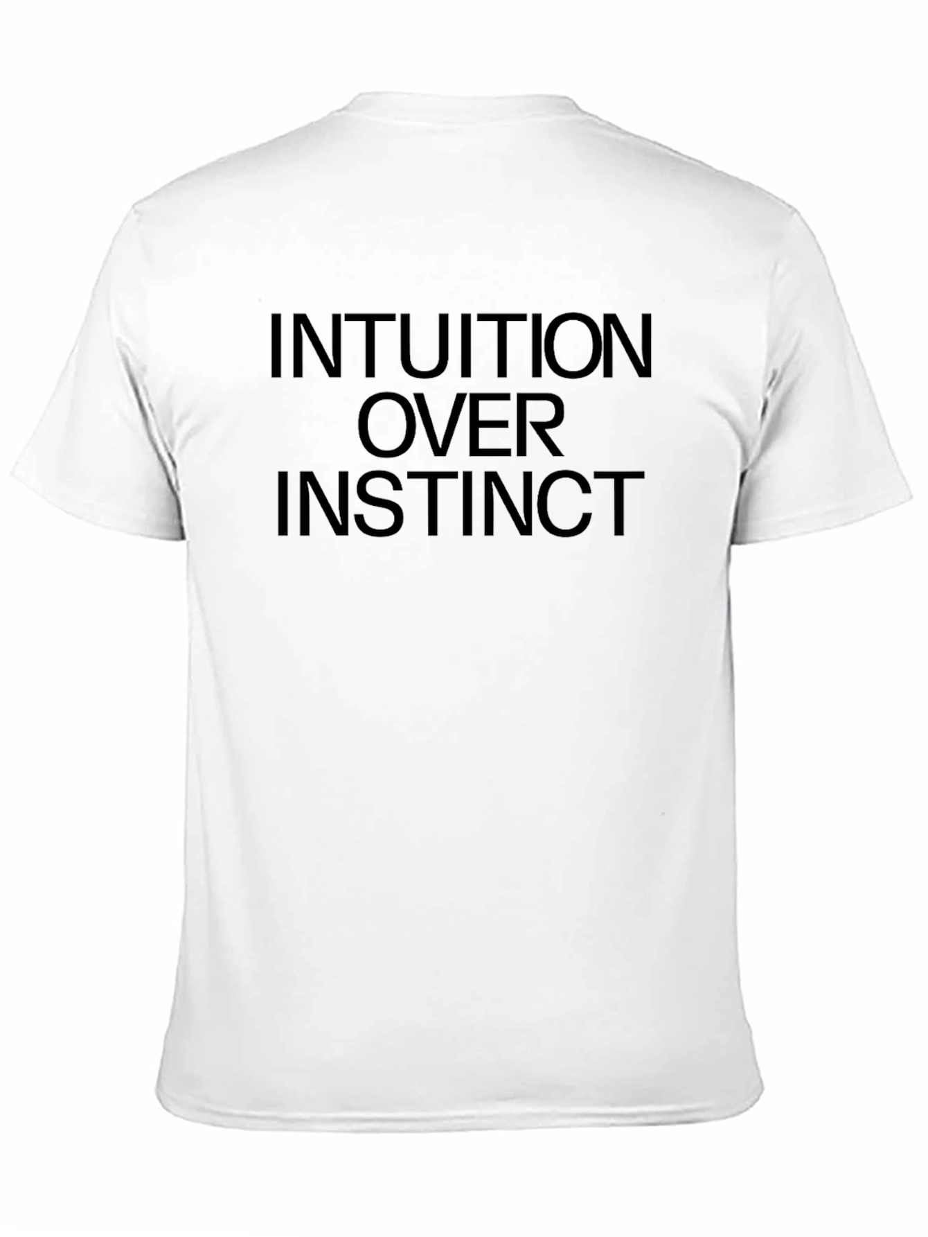 Intuition Over Instinct Graphic Tee - Black