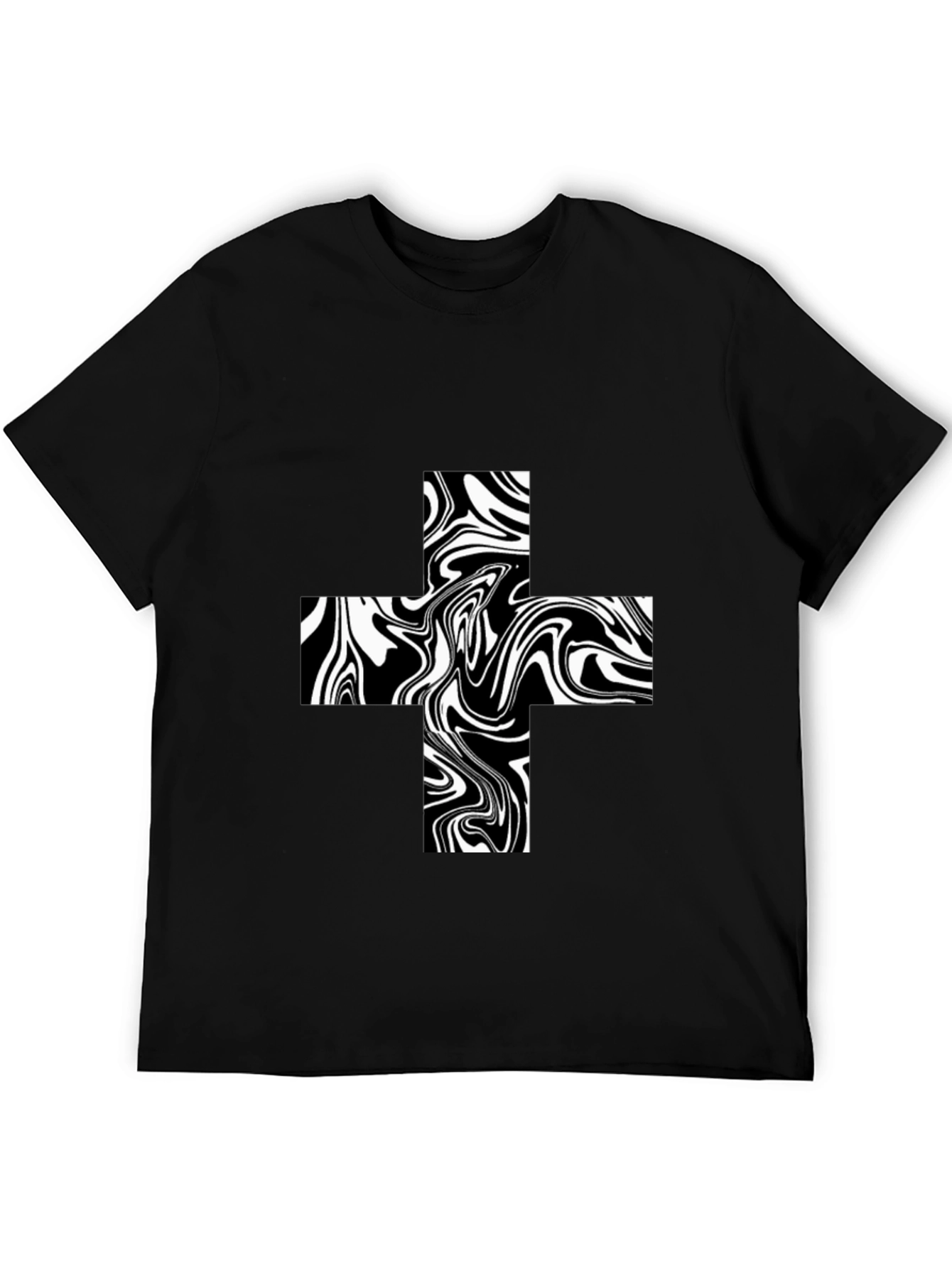 Abstract Swirl Plus Tee - Bold Graphic T-Shirt