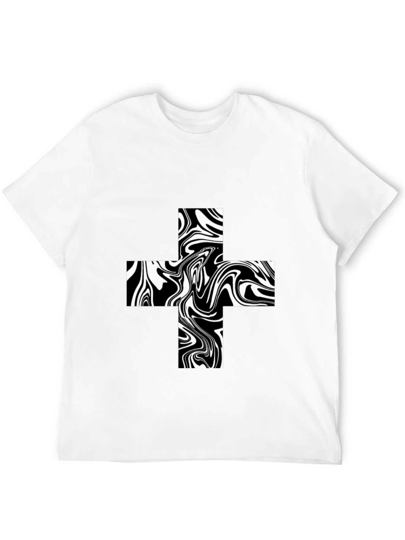 Abstract Swirl Plus Tee - Bold Graphic T-Shirt