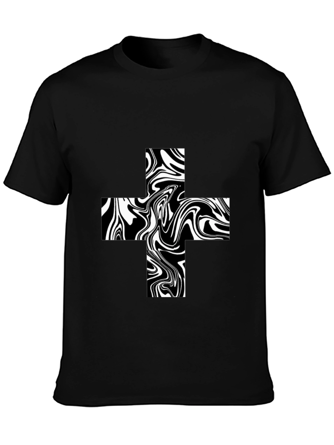 Abstract Swirl Plus Tee - Bold Graphic T-Shirt
