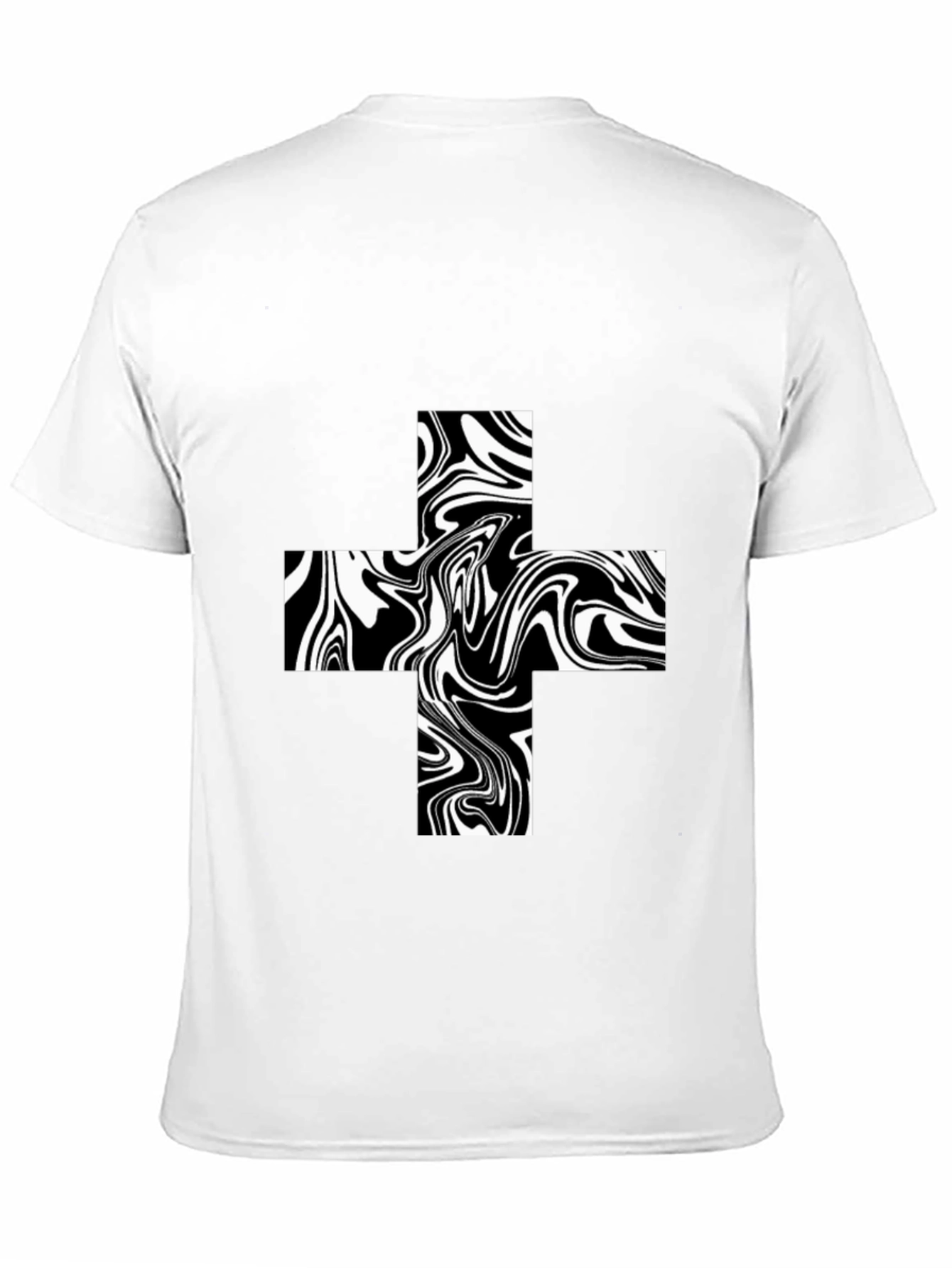 Abstract Swirl Plus Tee - Bold Graphic T-Shirt