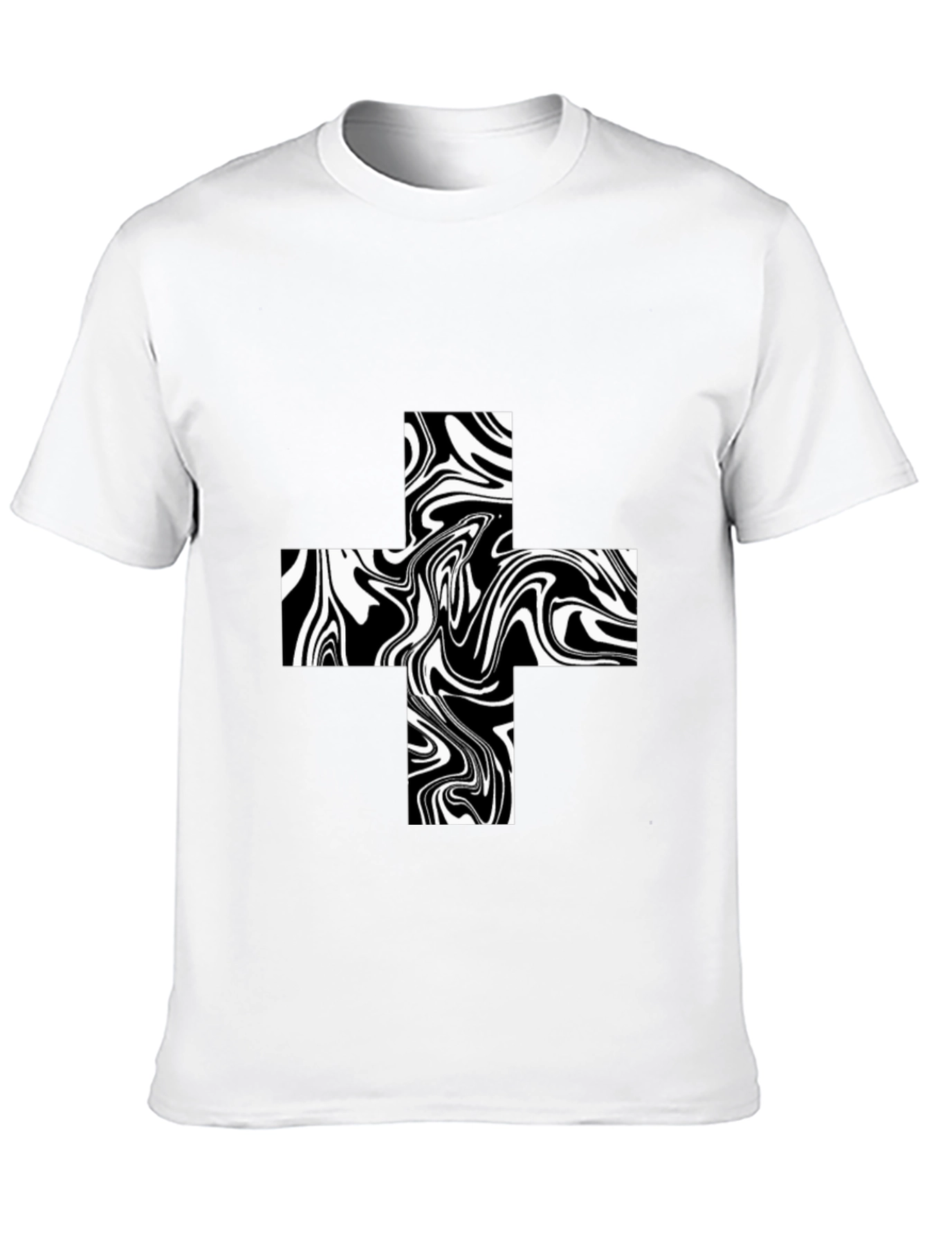Abstract Swirl Plus Tee - Bold Graphic T-Shirt