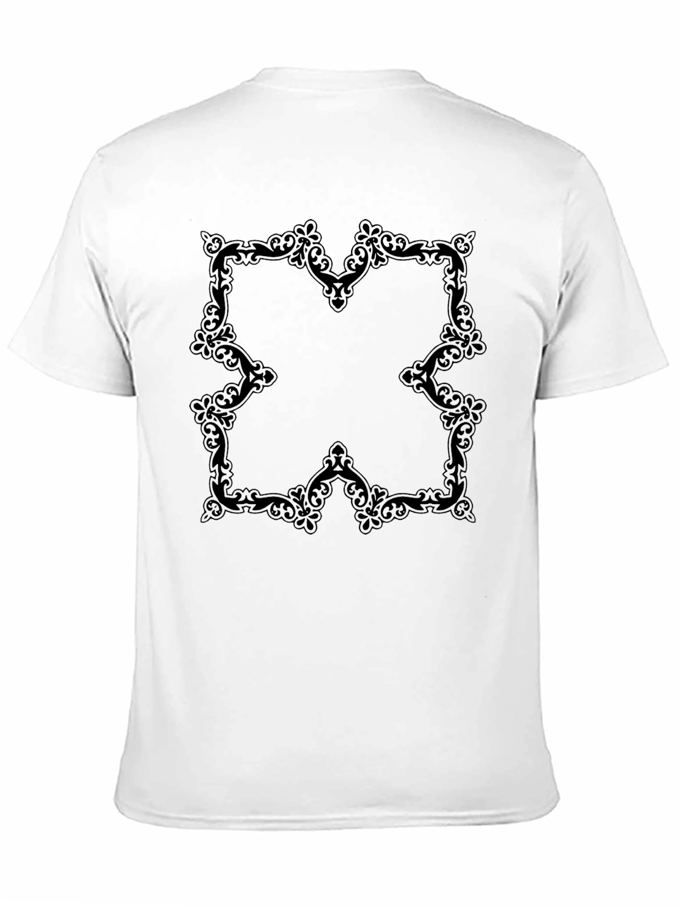 Elegant Black Ornamental Tee