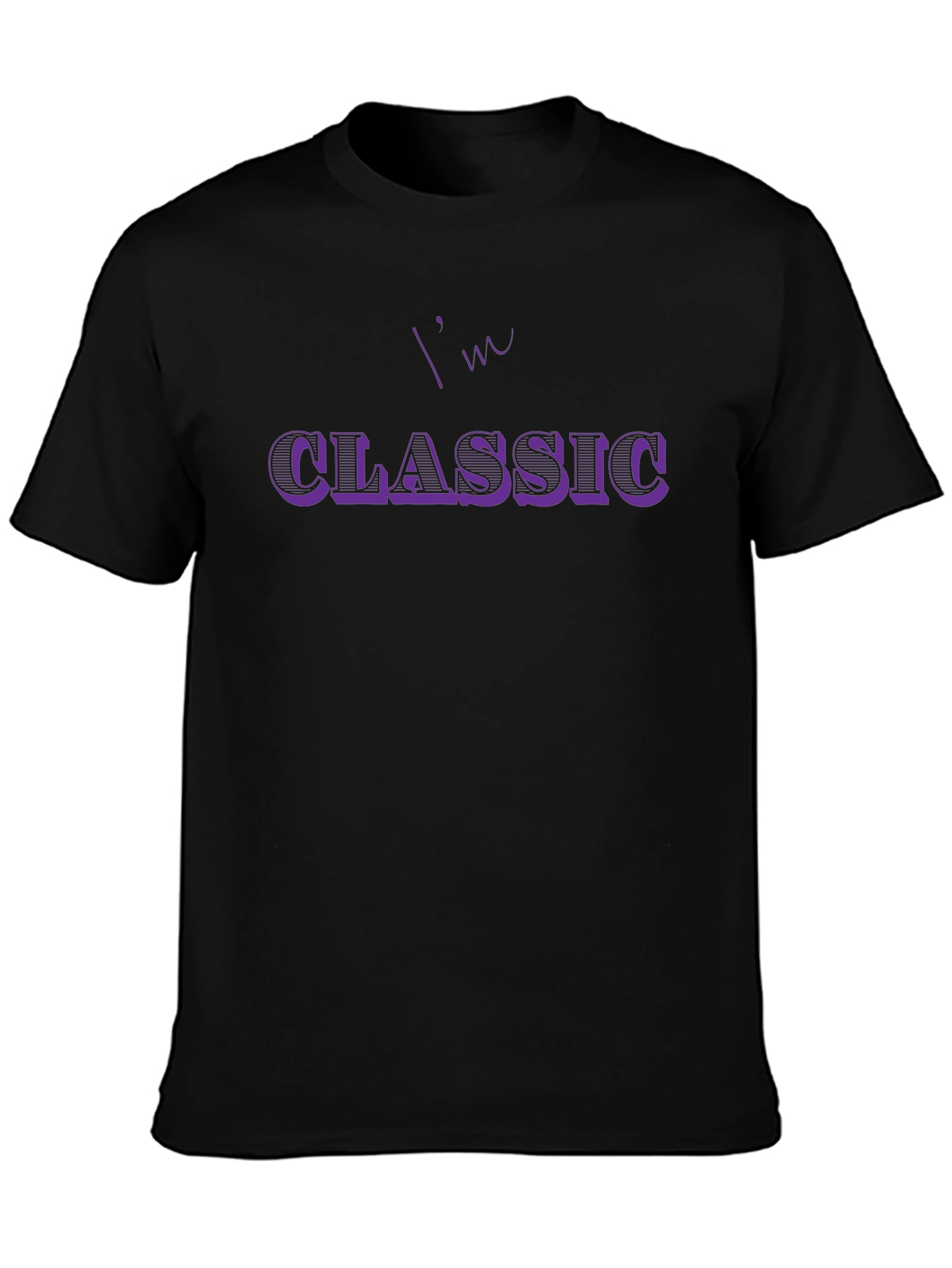 Im Classic Black Graphic Print T-Shirt