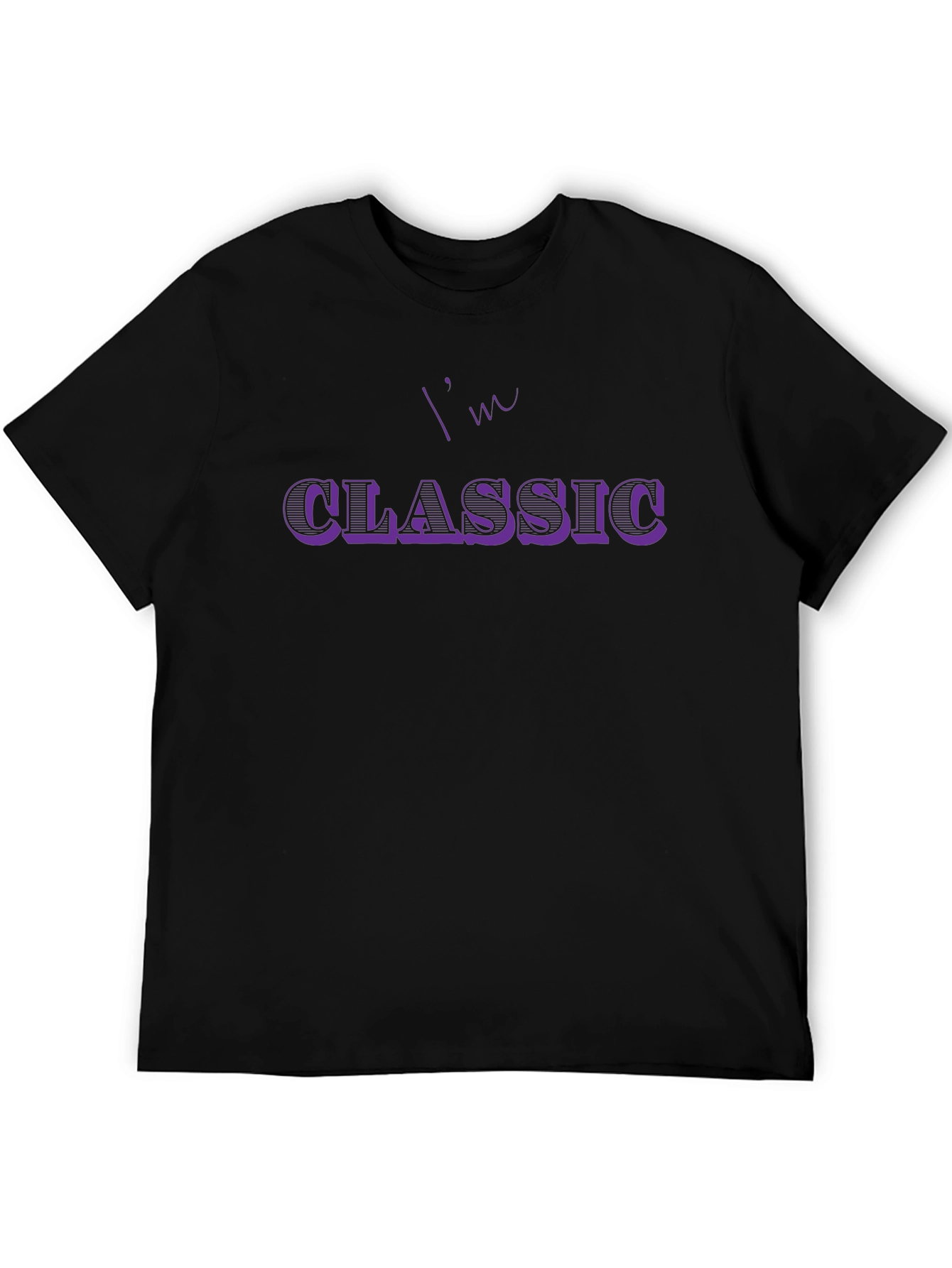 Im Classic Black Graphic Print T-Shirt