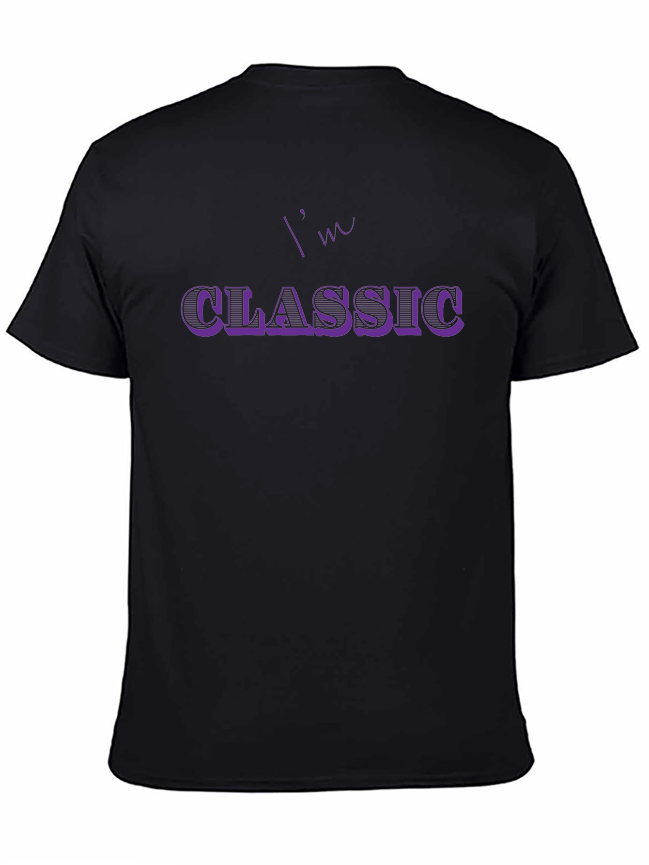 Im Classic Black Graphic Print T-Shirt