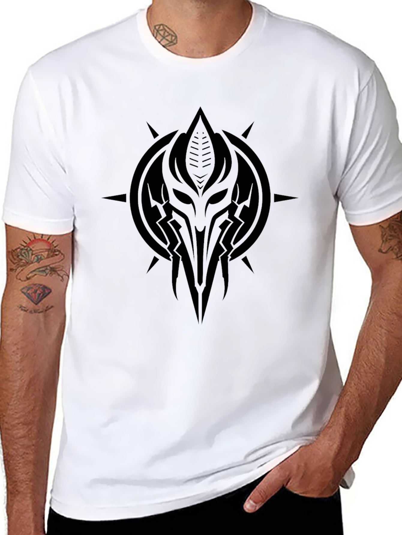 Mystic Warrior Graphic Tee - Black