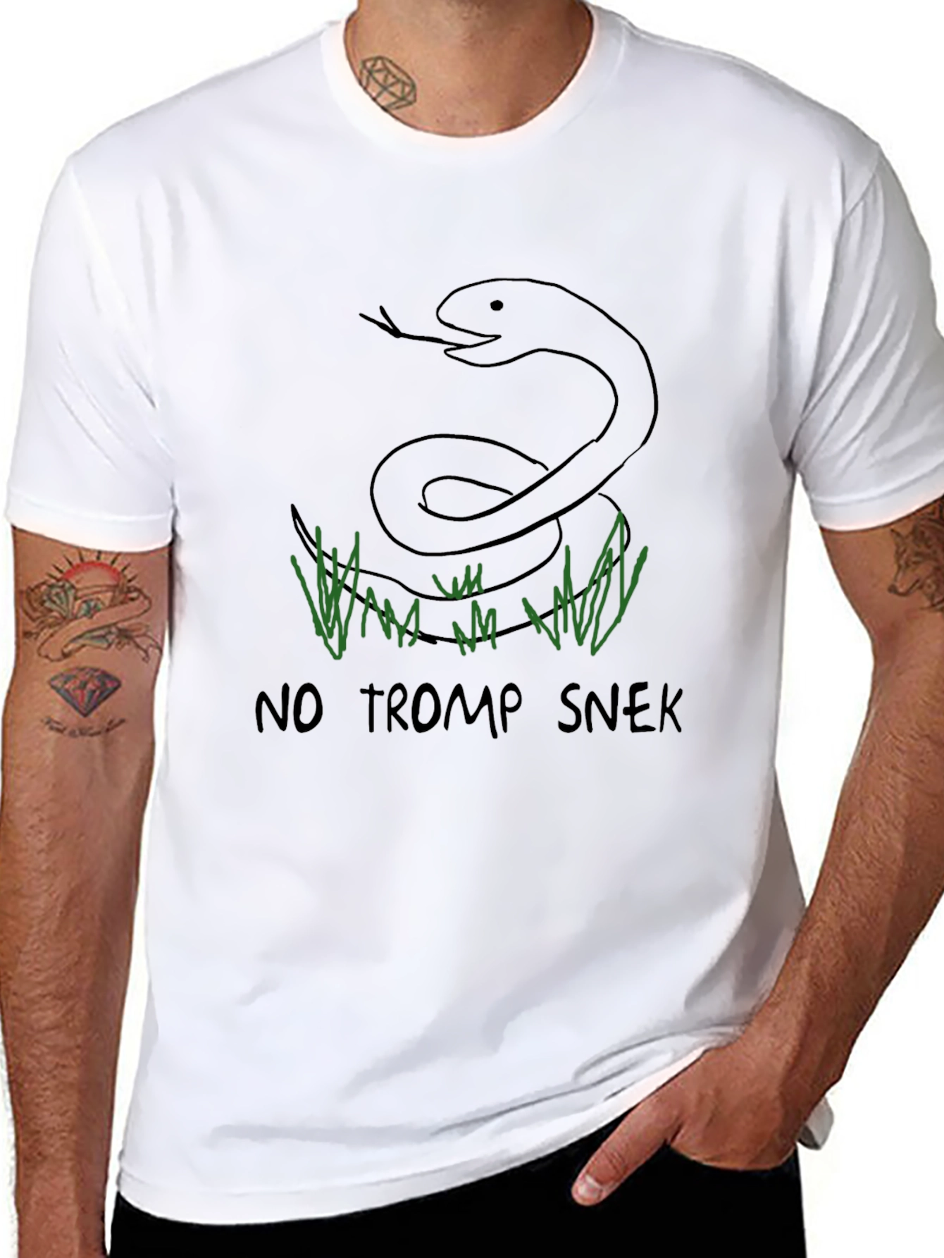 No Tromp Snek T-Shirt - Black