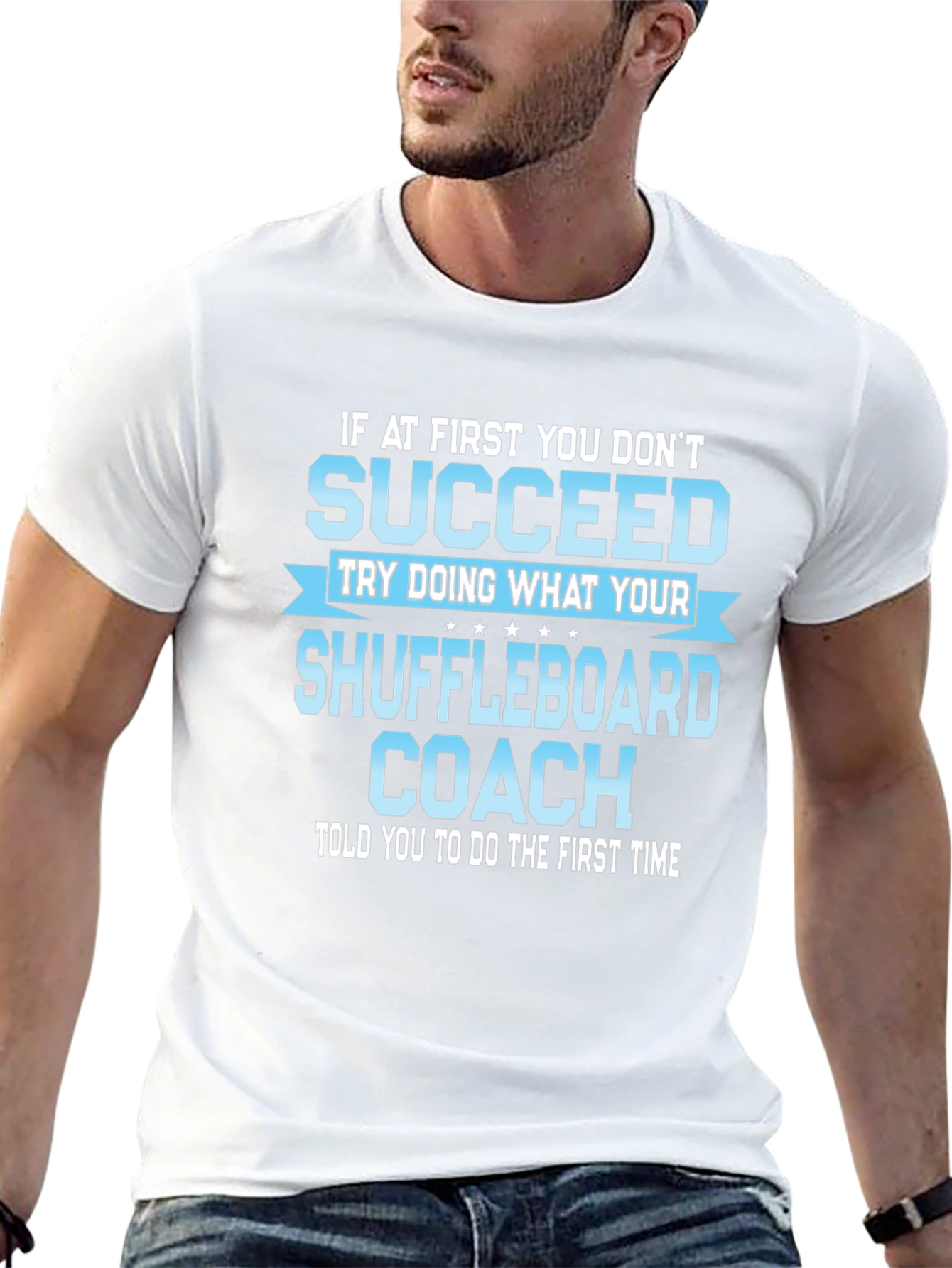 Shuffleboard Coach T-Shirt - Funny Sarcastic Gift