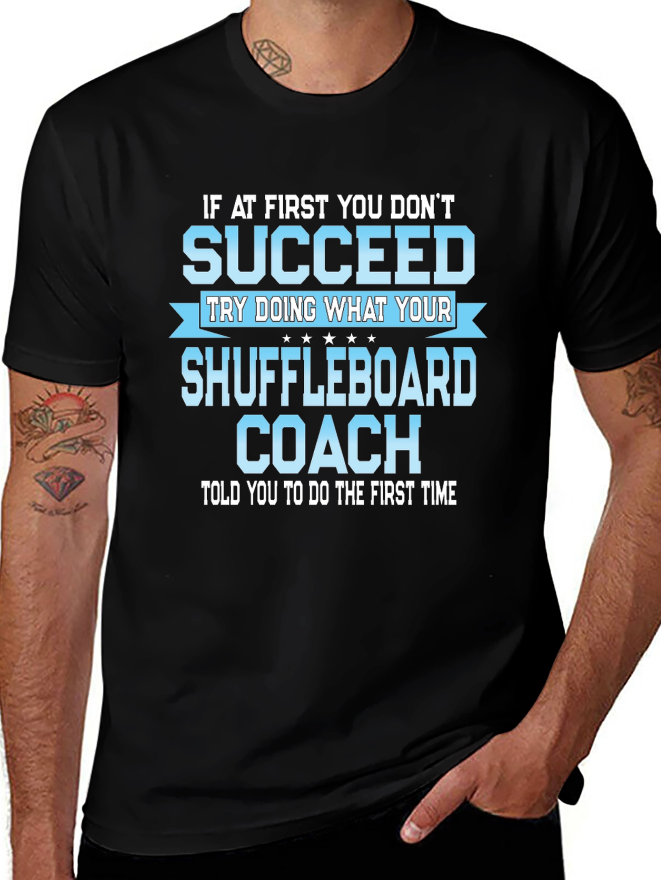 Shuffleboard Coach T-Shirt - Funny Sarcastic Gift