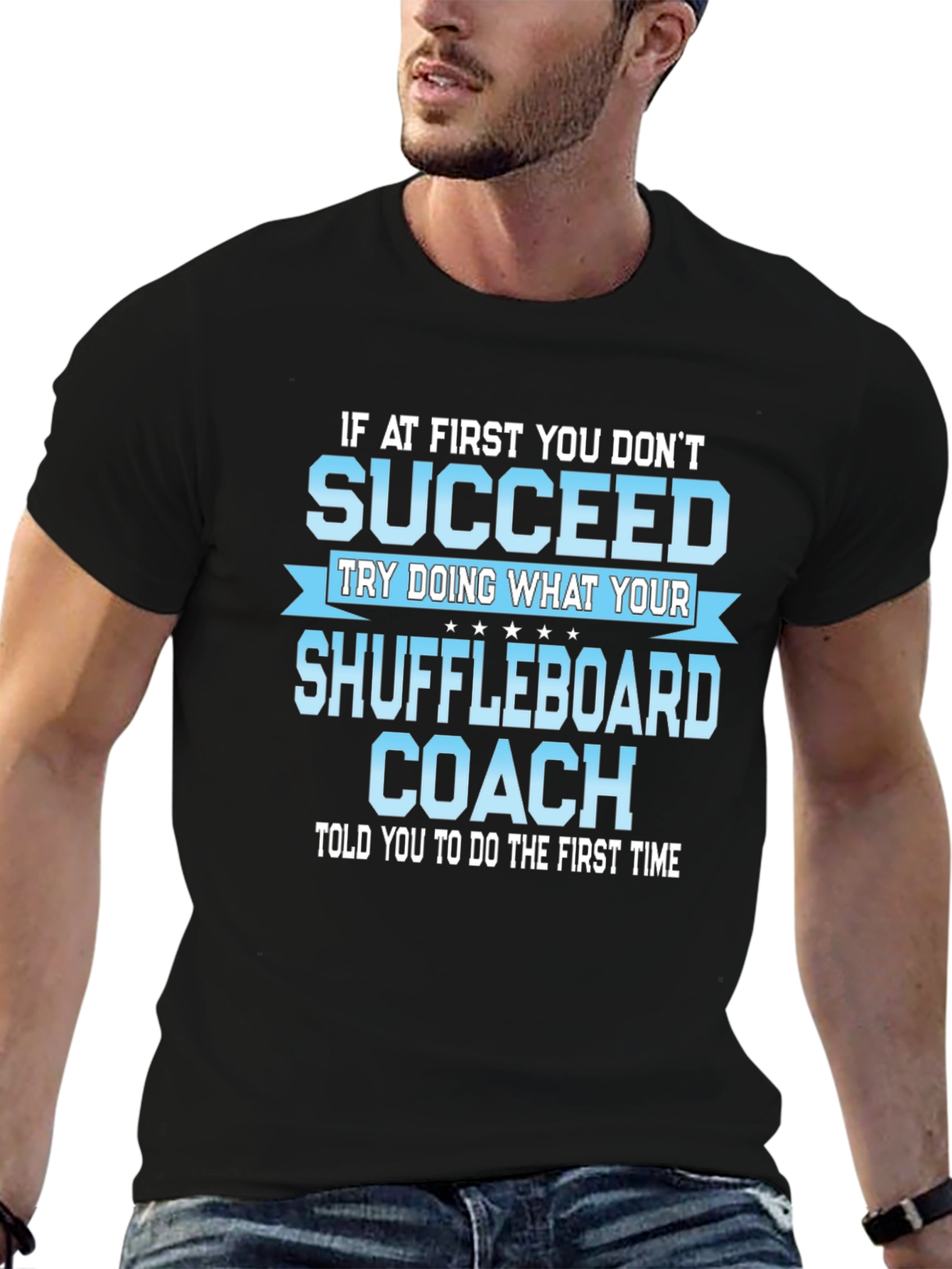 Shuffleboard Coach T-Shirt - Funny Sarcastic Gift