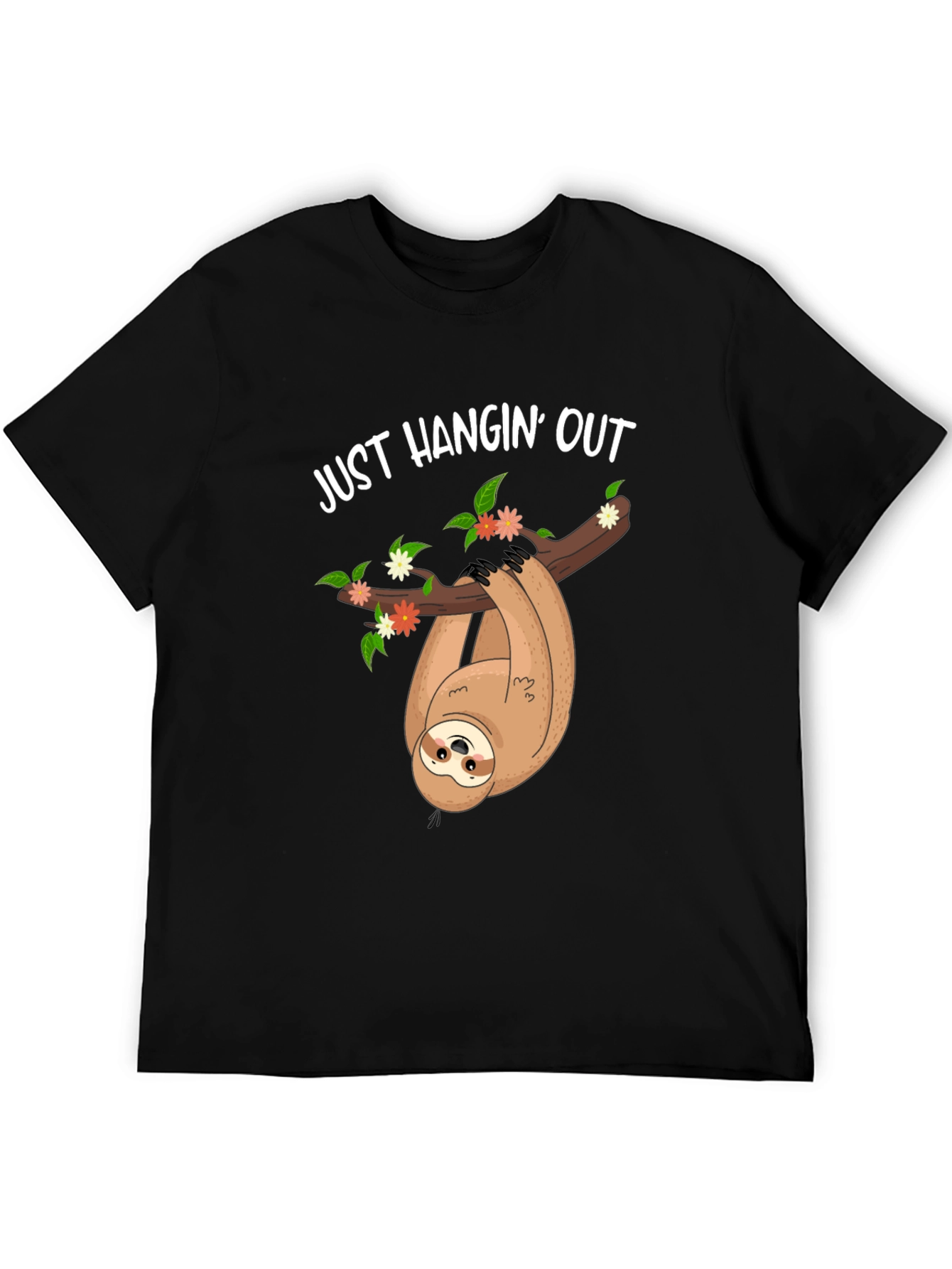 Just Hangin Out Sloth Graphic Tee