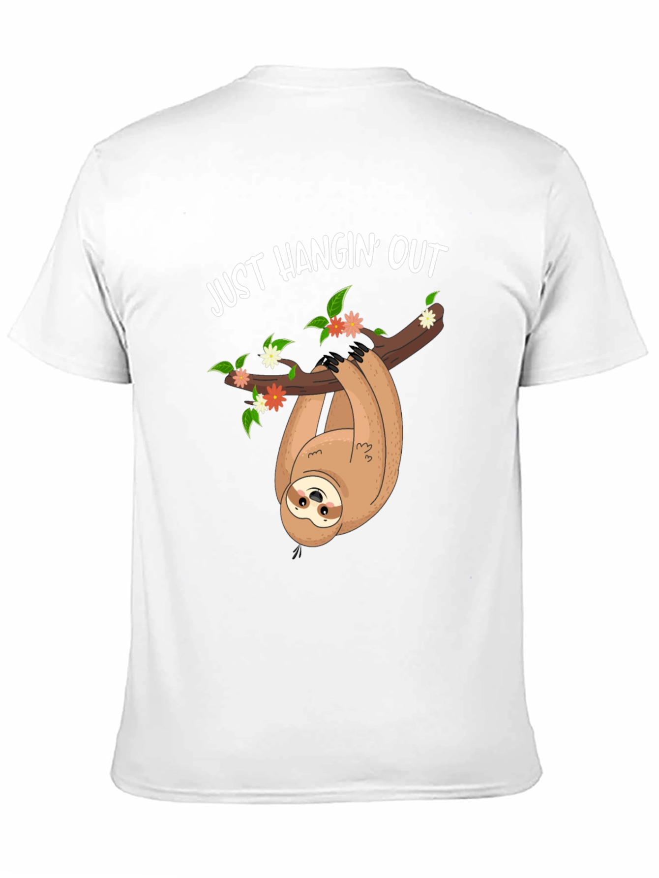 Just Hangin Out Sloth Graphic Tee