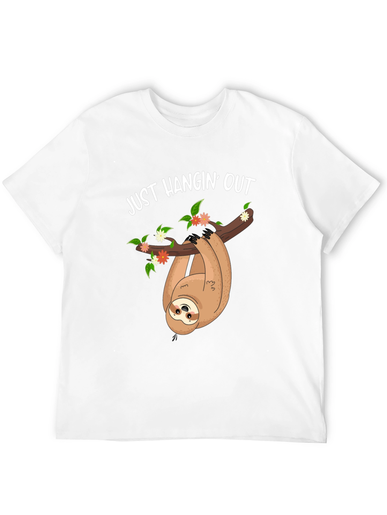 Just Hangin Out Sloth Graphic Tee