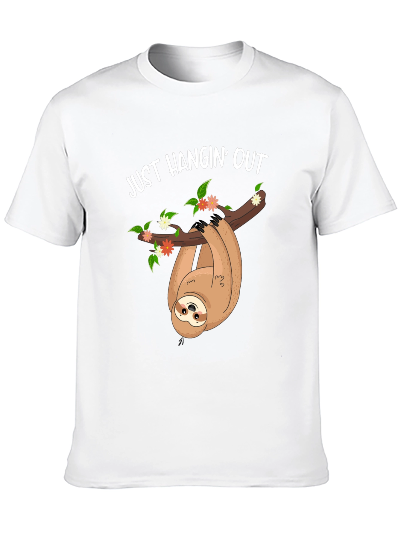 Just Hangin Out Sloth Graphic Tee