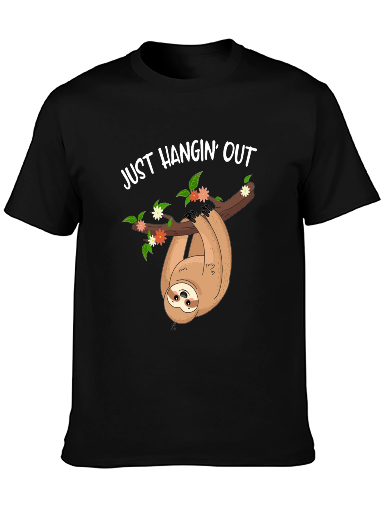 Just Hangin Out Sloth Graphic Tee