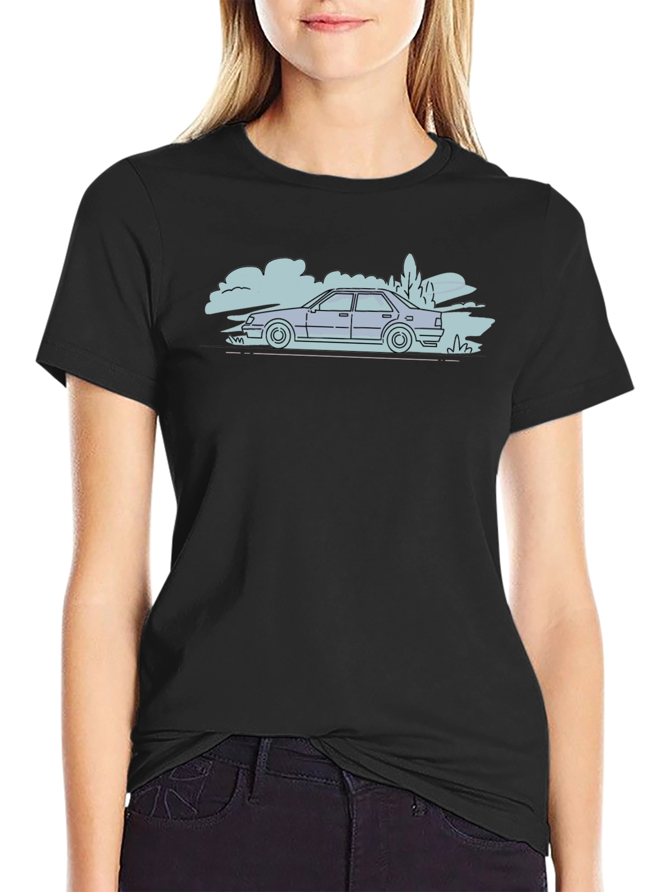 Cool Car Outline T-Shirt