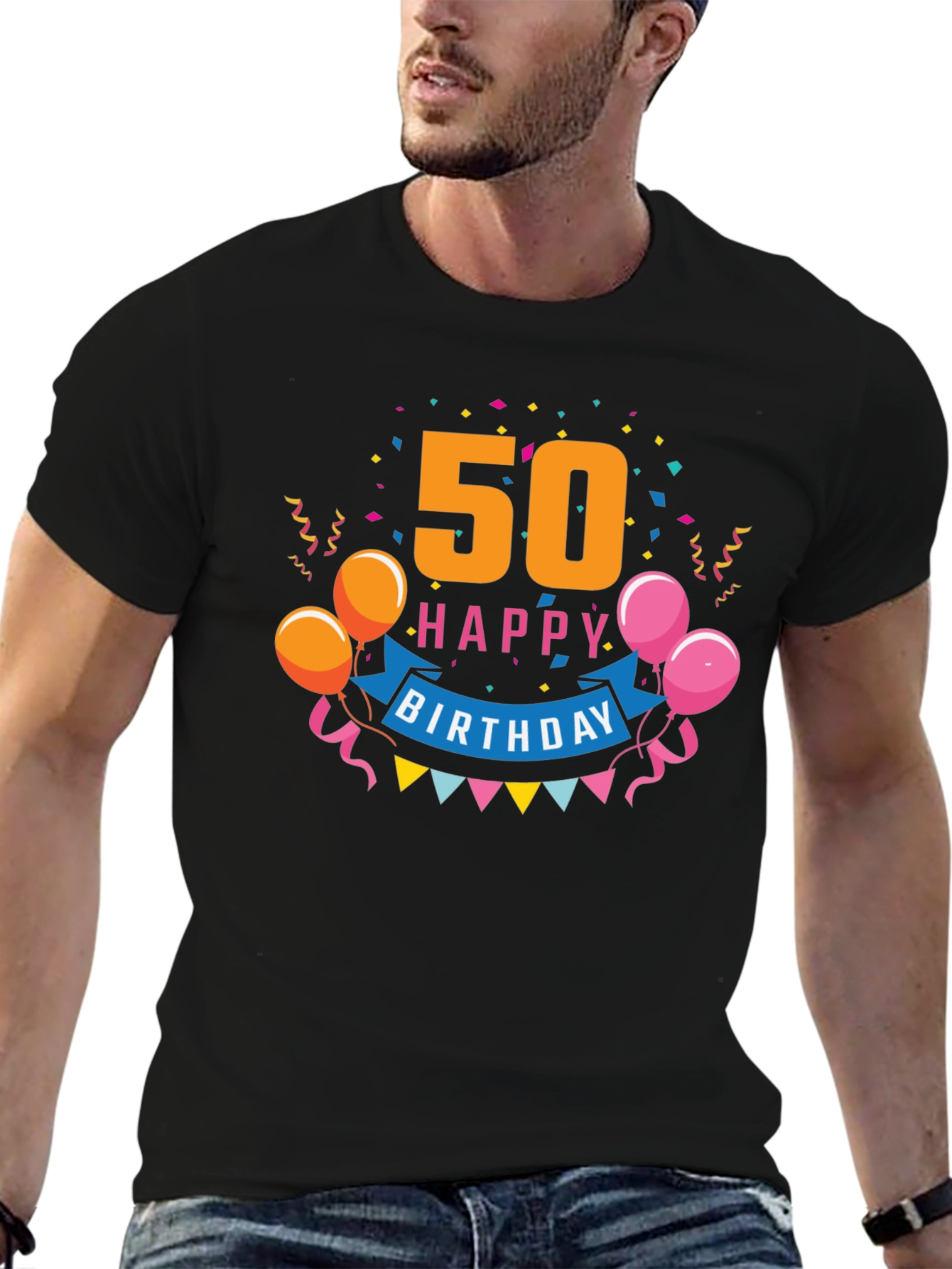 50th Happy Birthday Graphic Tee