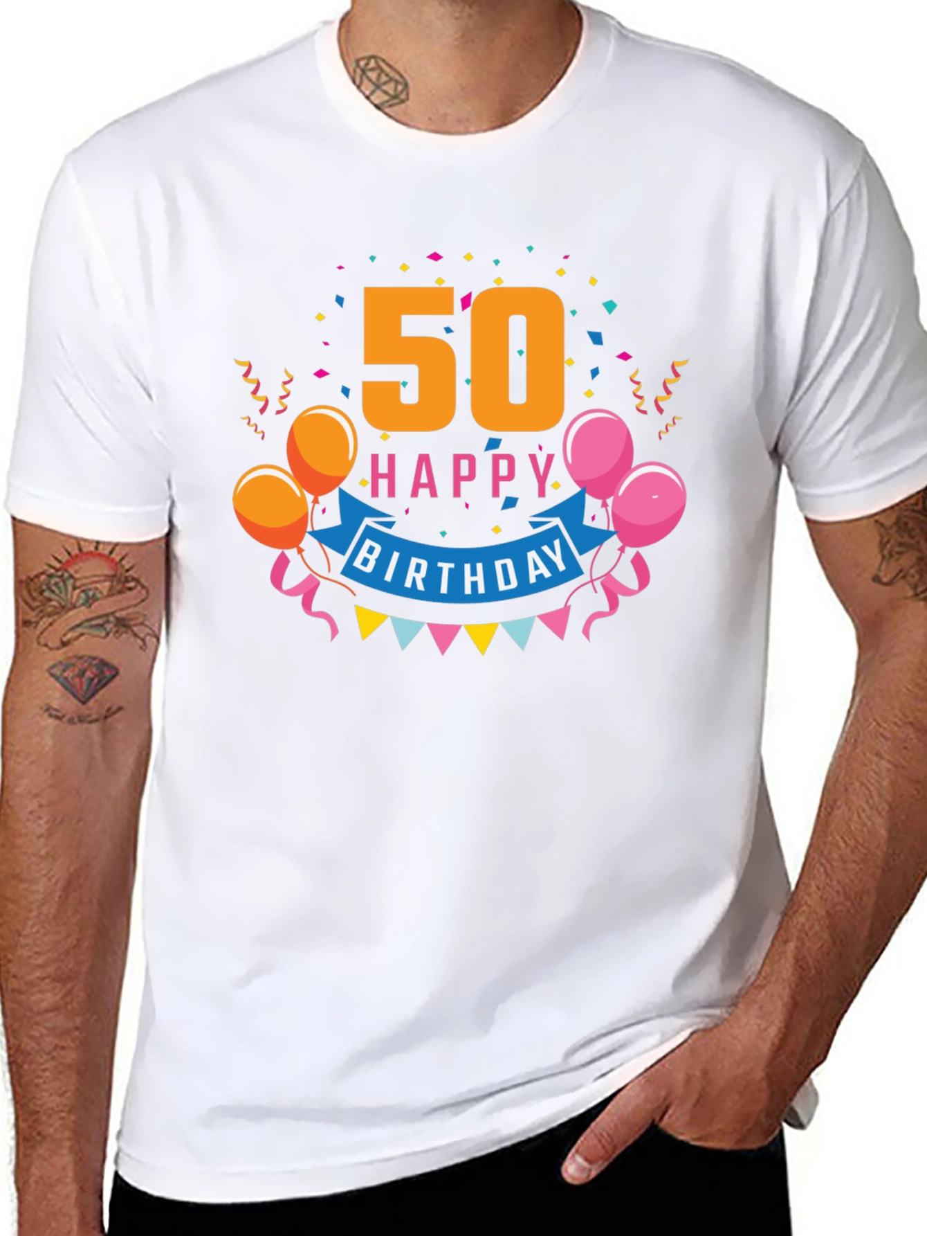 50th Happy Birthday Graphic Tee