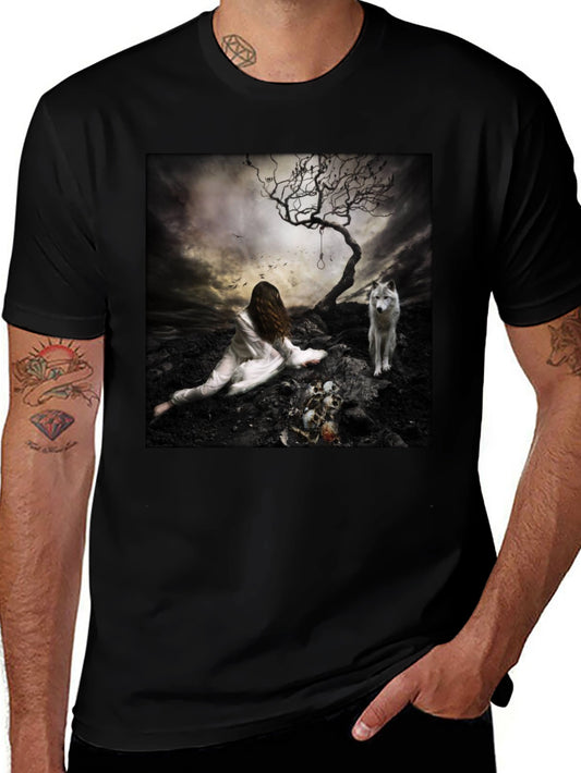Dark Fantasy Graphic Print Tee