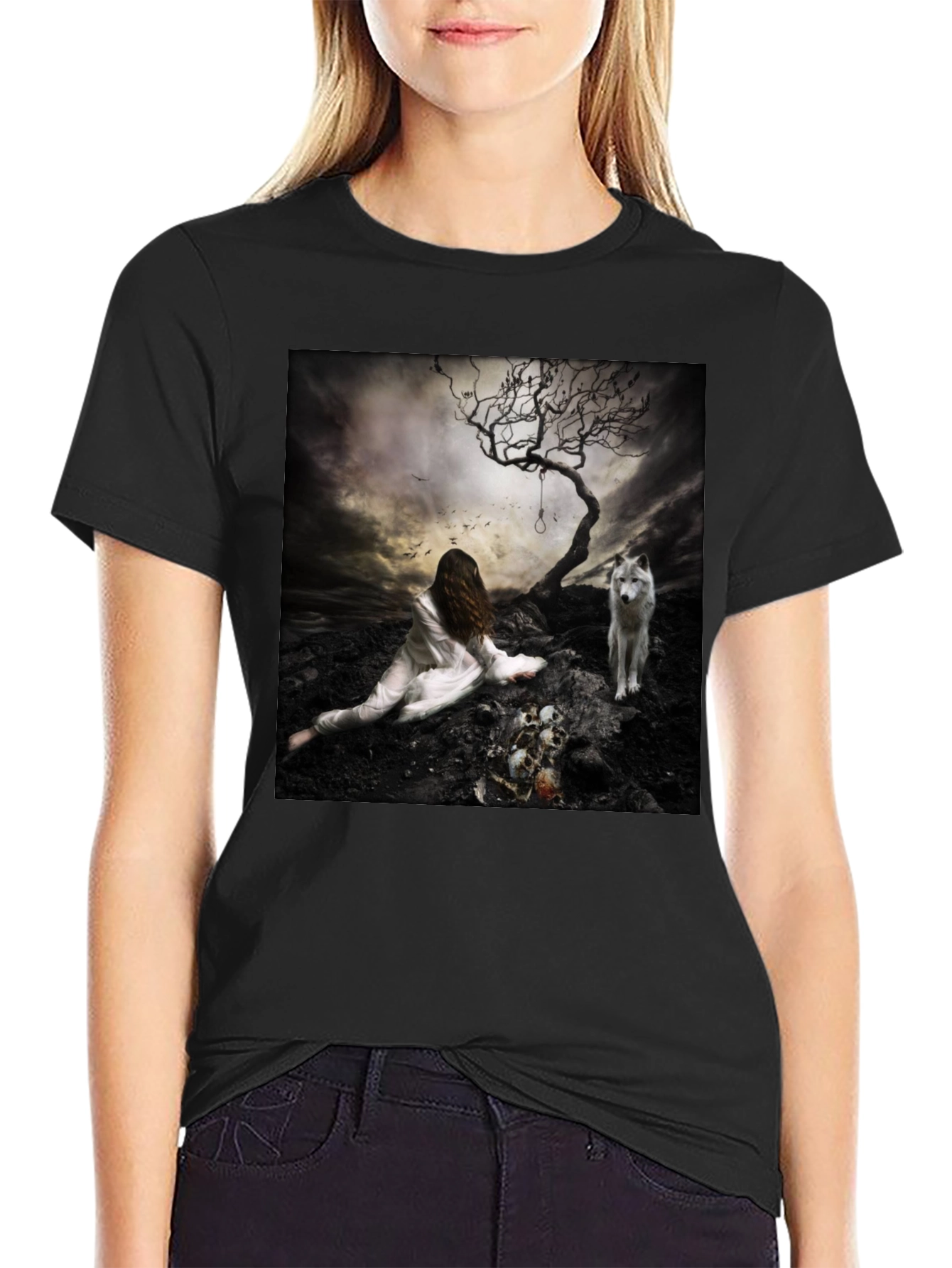 Dark Fantasy Graphic Print Tee
