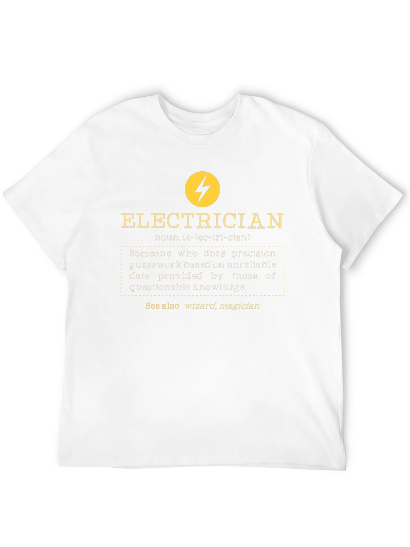 Electrician Definition Graphic Tee - Black
