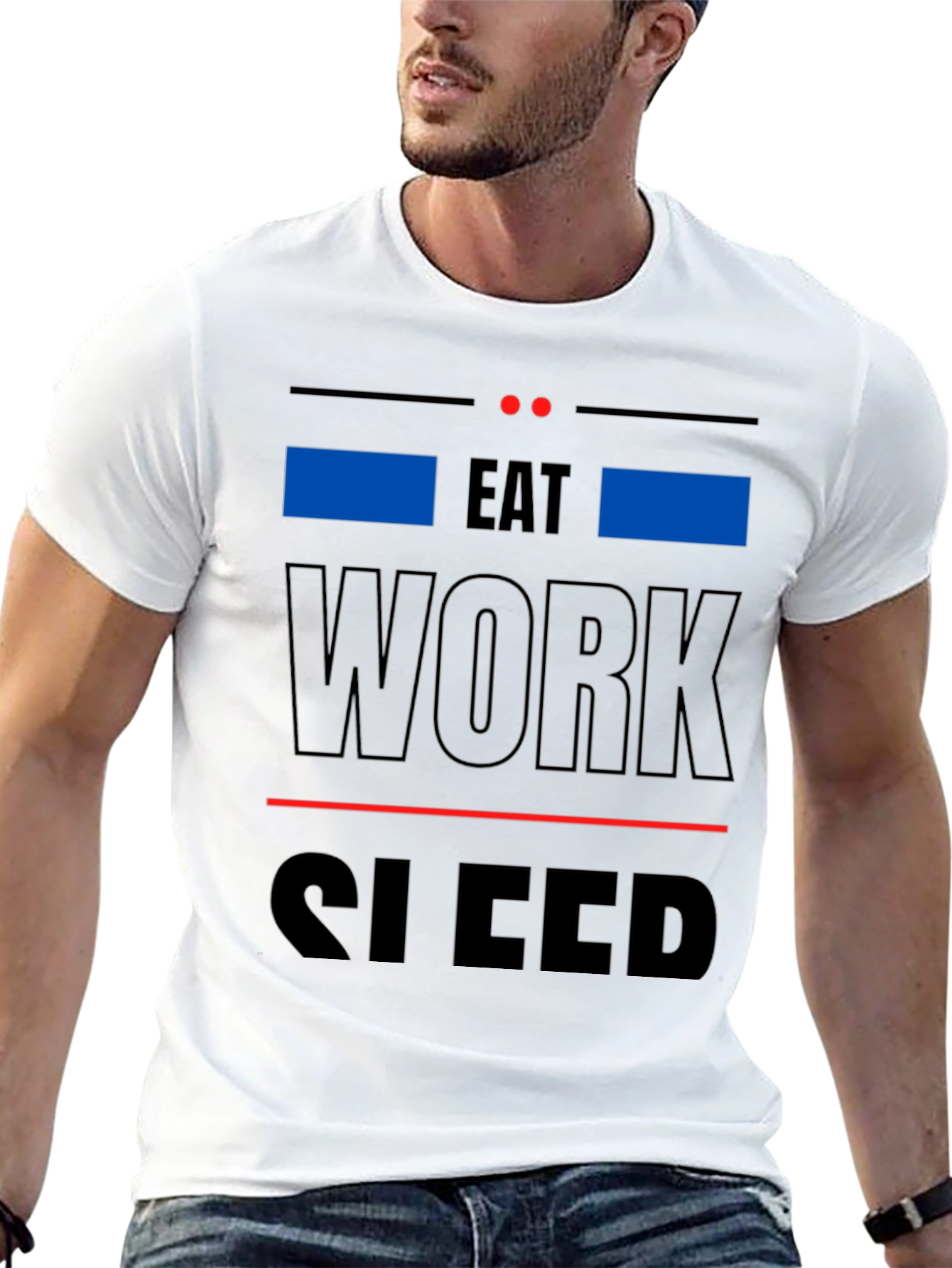Eat Work Sleep Graphic Tee